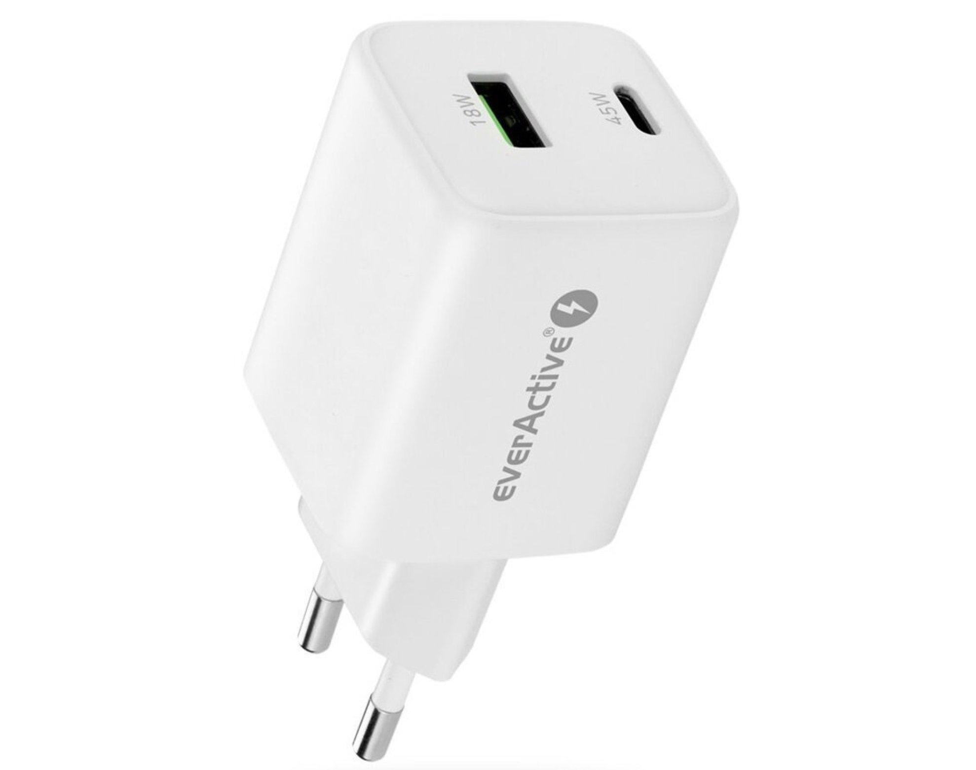 Ładowarka sieciowa EVERACTIVE SC-450Q GaN 45W Biały