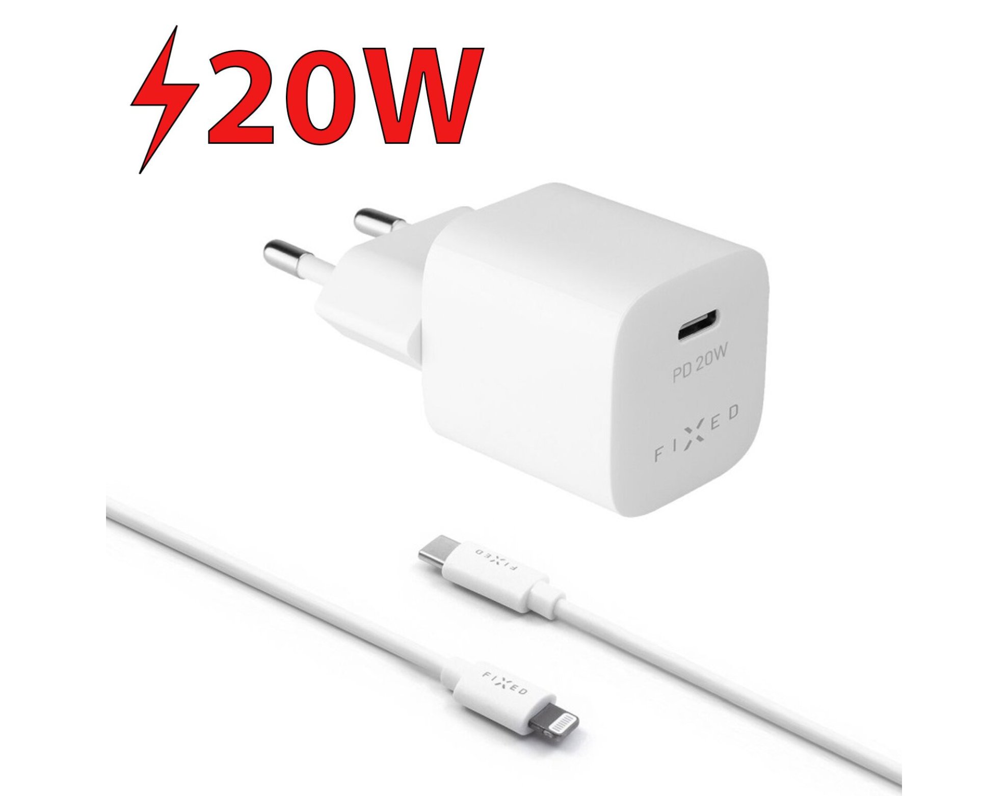 Ładowarka sieciowa FIXED FIXC20M-CL-WH 20W Biały