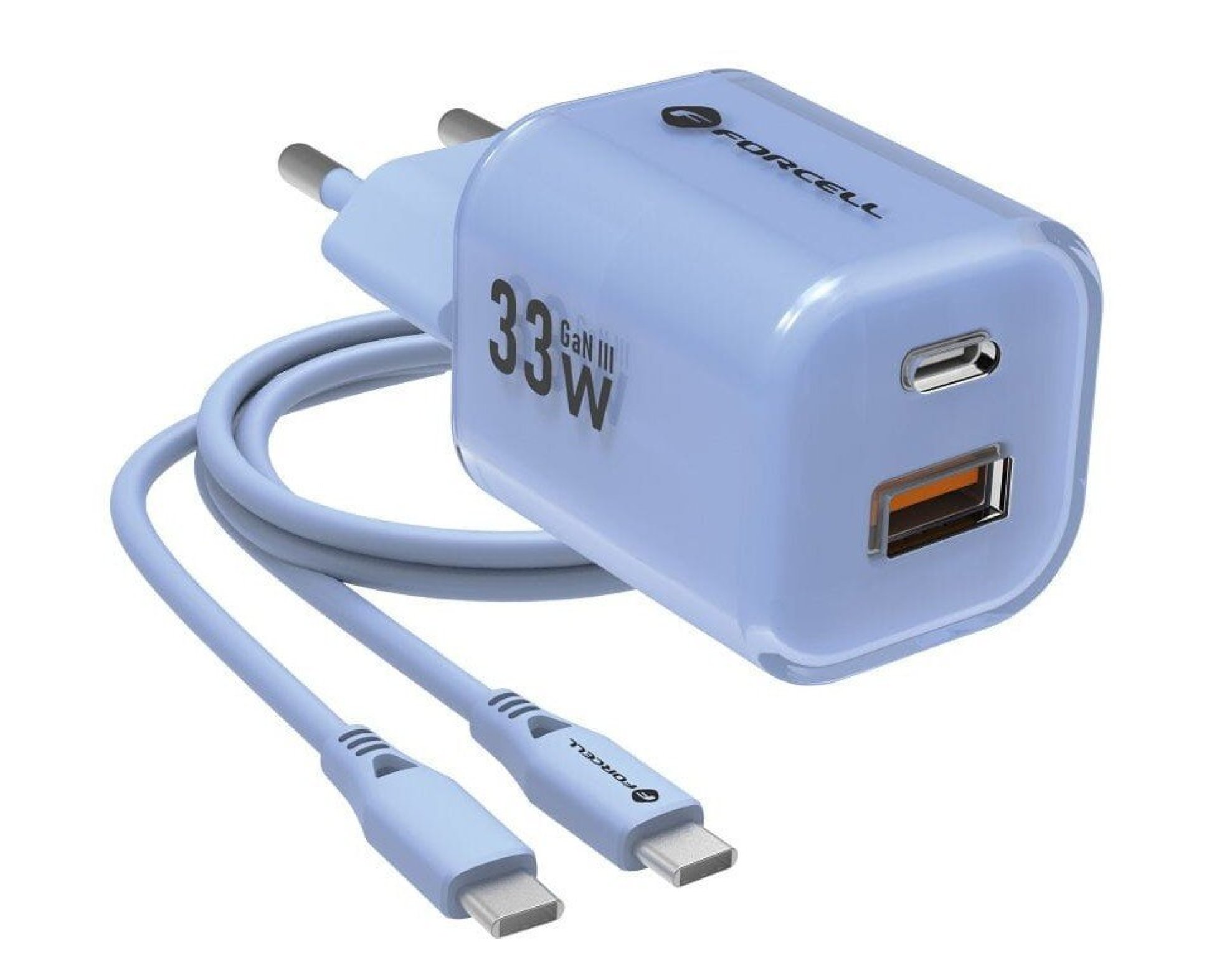 Ładowarka sieciowa FORCELL F-Energy VT-41 33W Niebieski