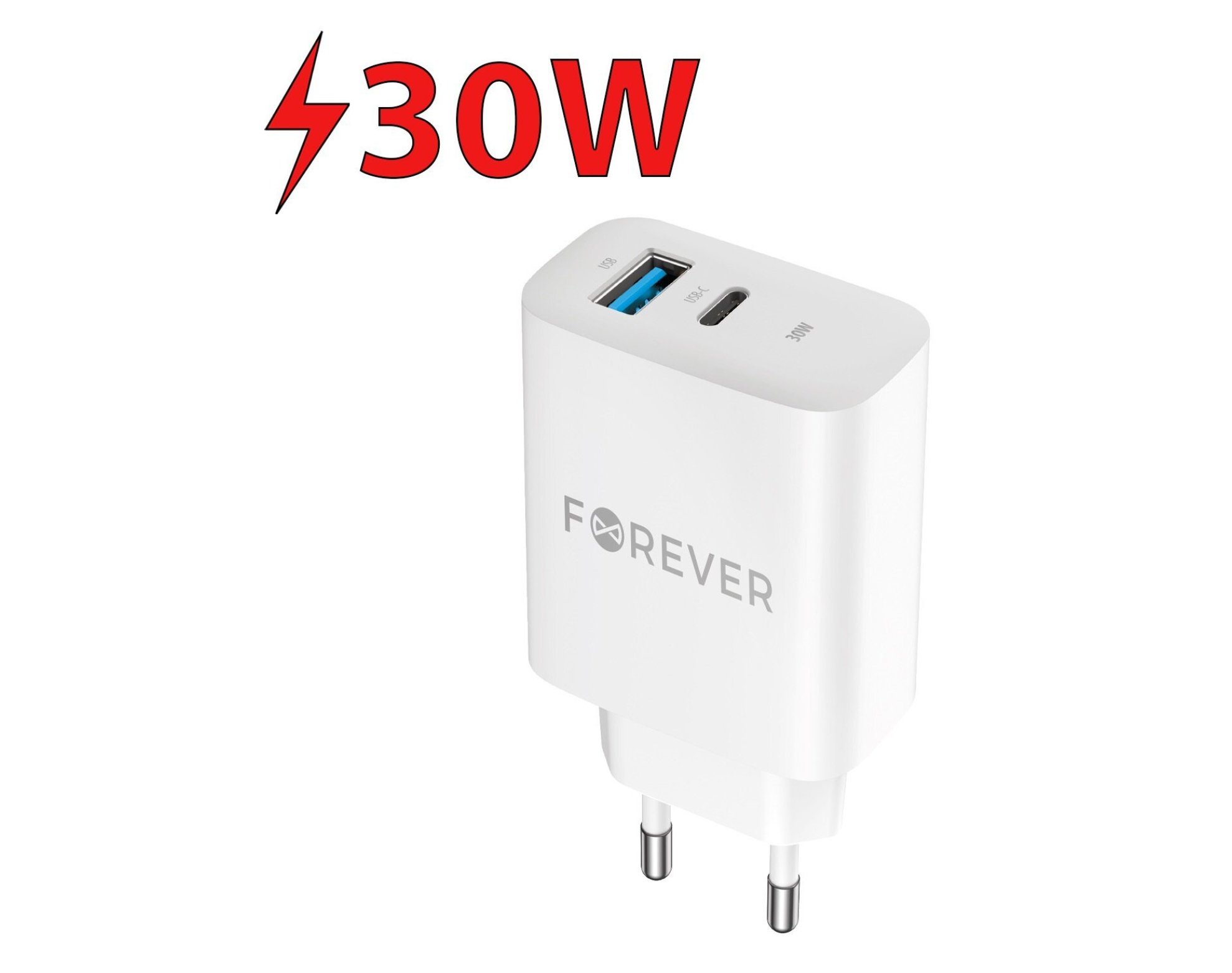 Ładowarka sieciowa FOREVER QC TC-07-30AC 30W Biały