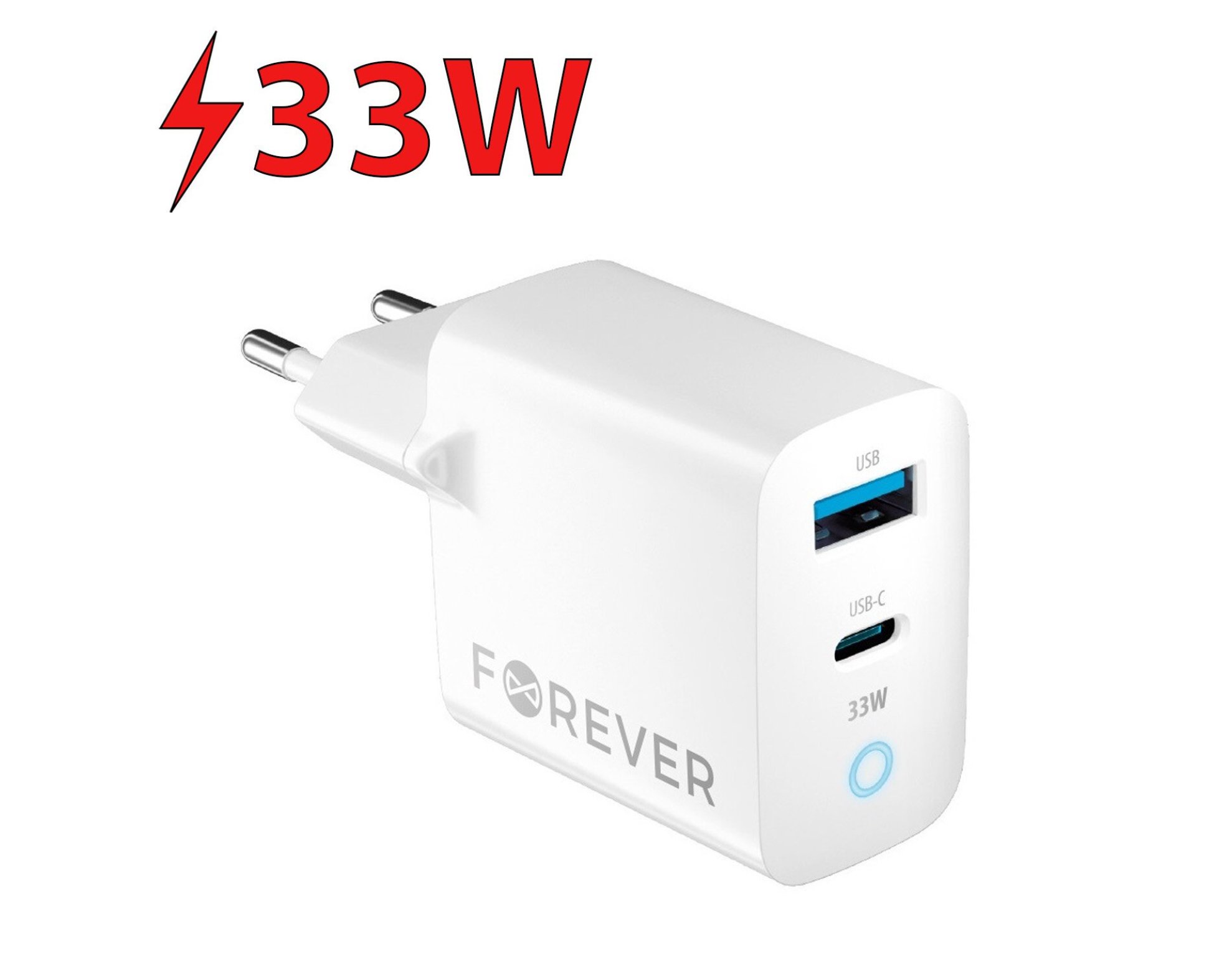 Ładowarka sieciowa FOREVER QT-06-33AC 33W Biały
