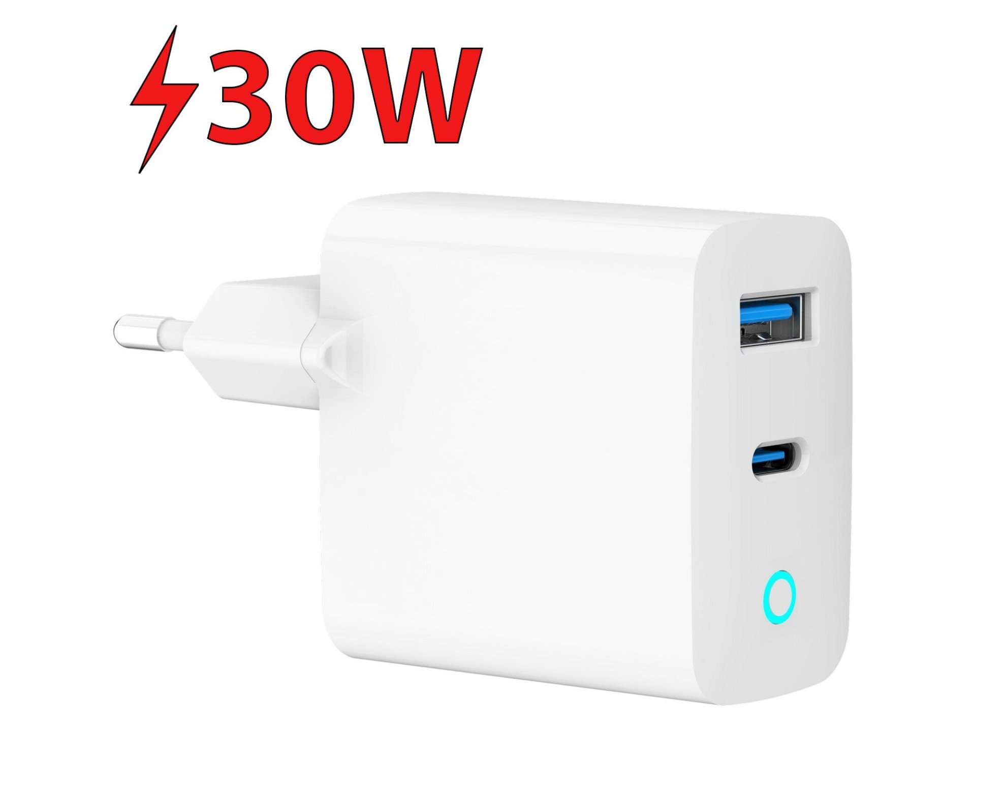 Ładowarka sieciowa GEMBIRD TA-UC-PDQC30L-W-01 30W Biały