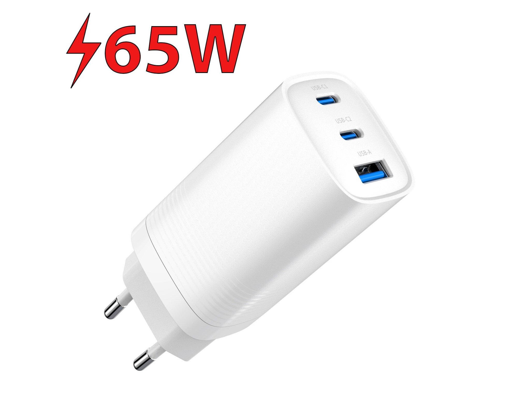 Ładowarka sieciowa GEMBIRD TA-UC-PDQC65-01-W 65W Biały
