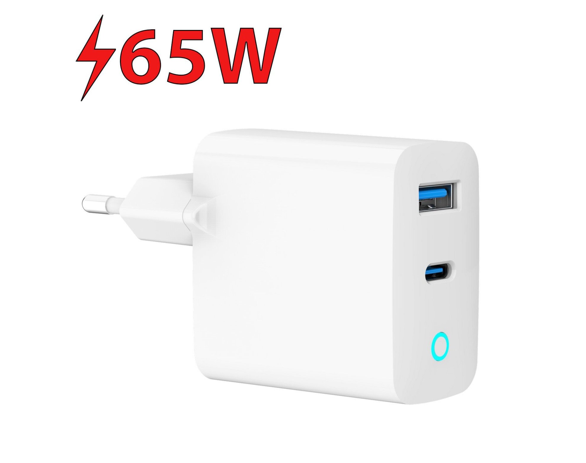 Ładowarka sieciowa GEMBIRD TA-UC-PDQC65L-W-01 65W Biały