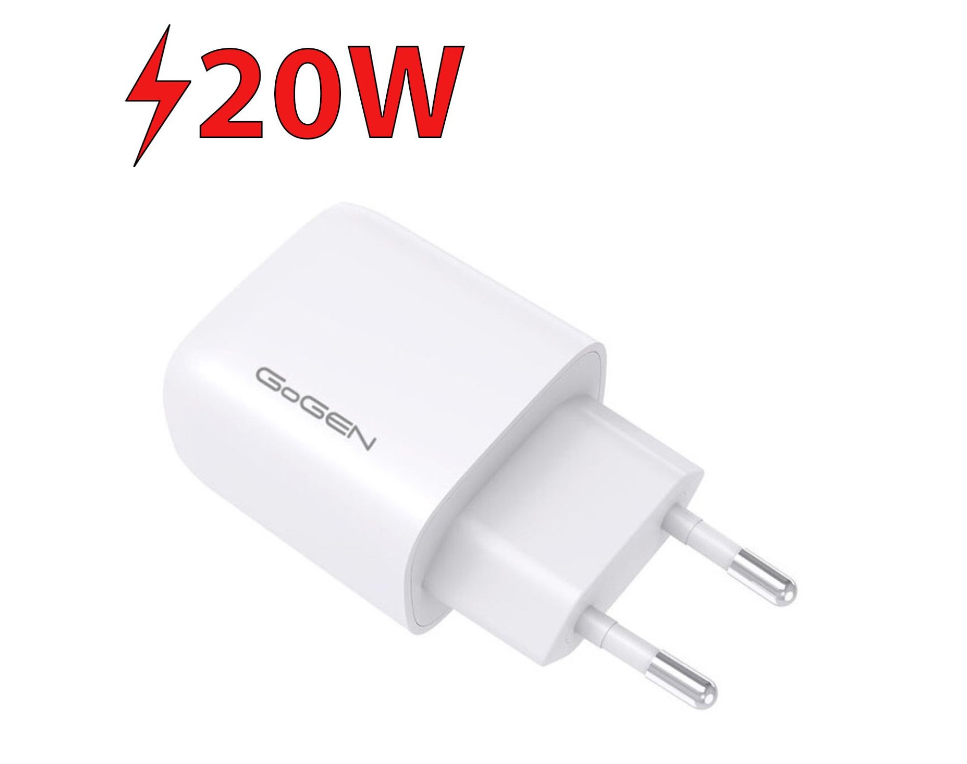 Ładowarka sieciowa GOGEN ACHPD120W 20W Biały