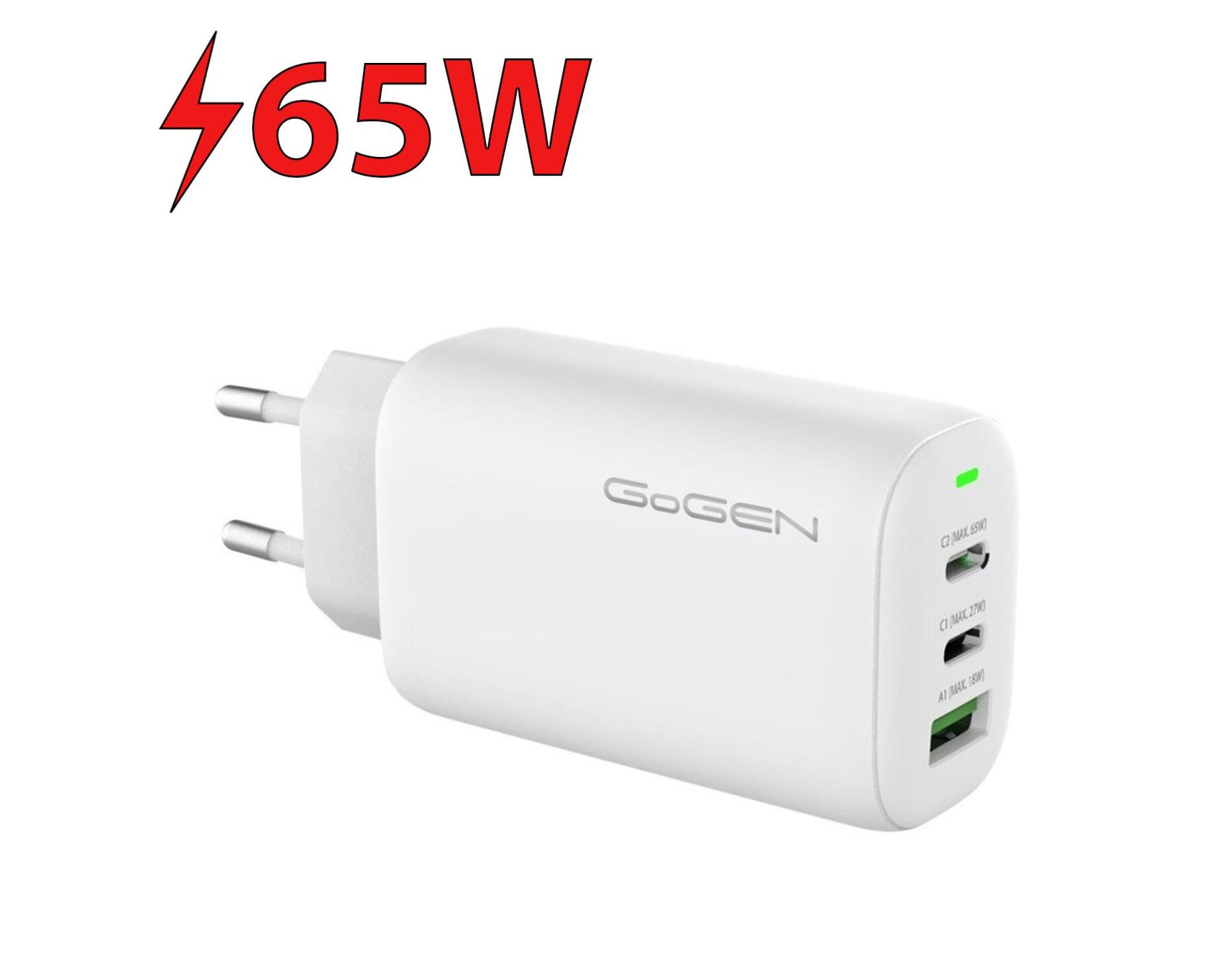 Ładowarka sieciowa GOGEN ACHPD365W 65W Biały