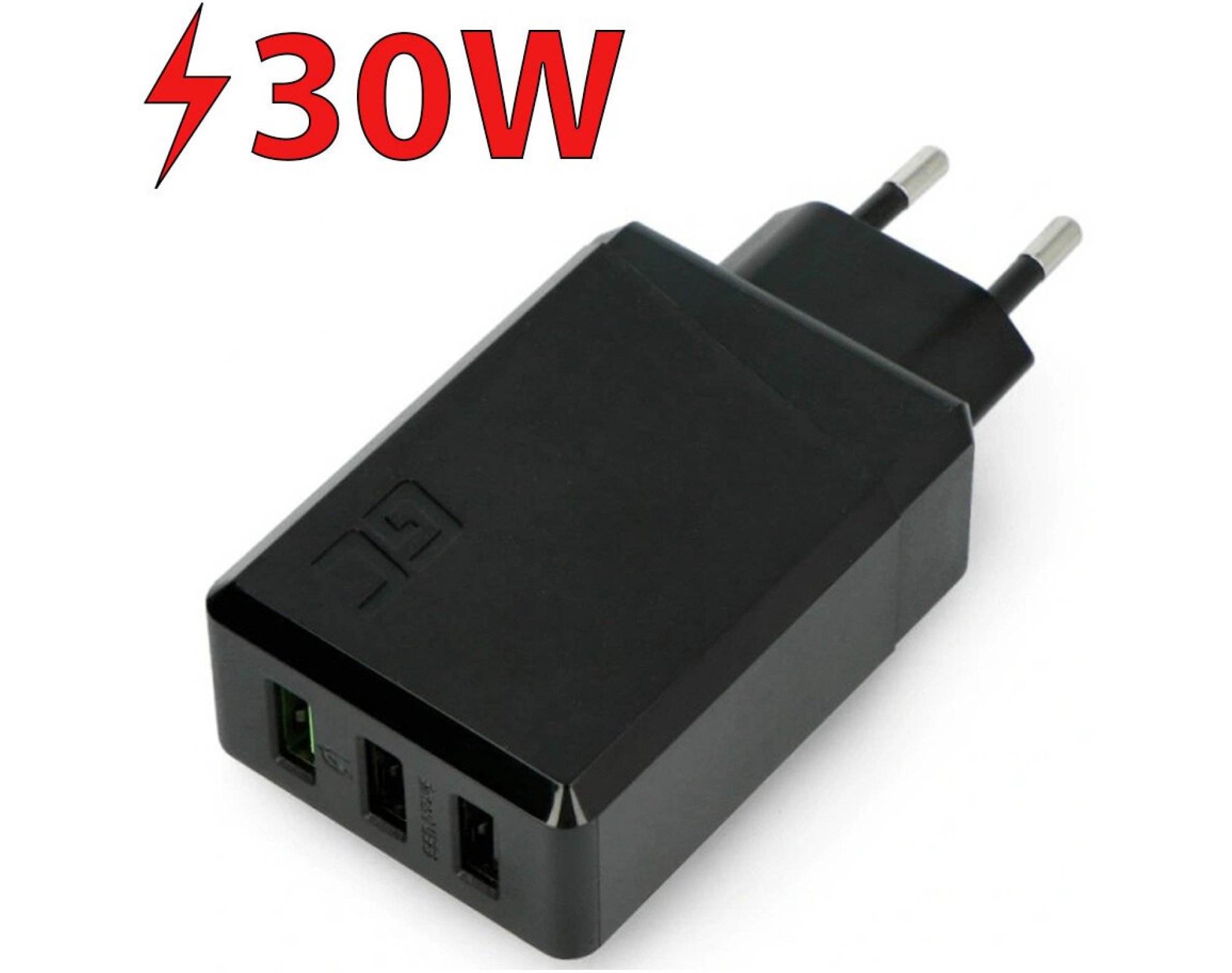 Ładowarka sieciowa GREENCELL ChargeSource 3 30W Czarny