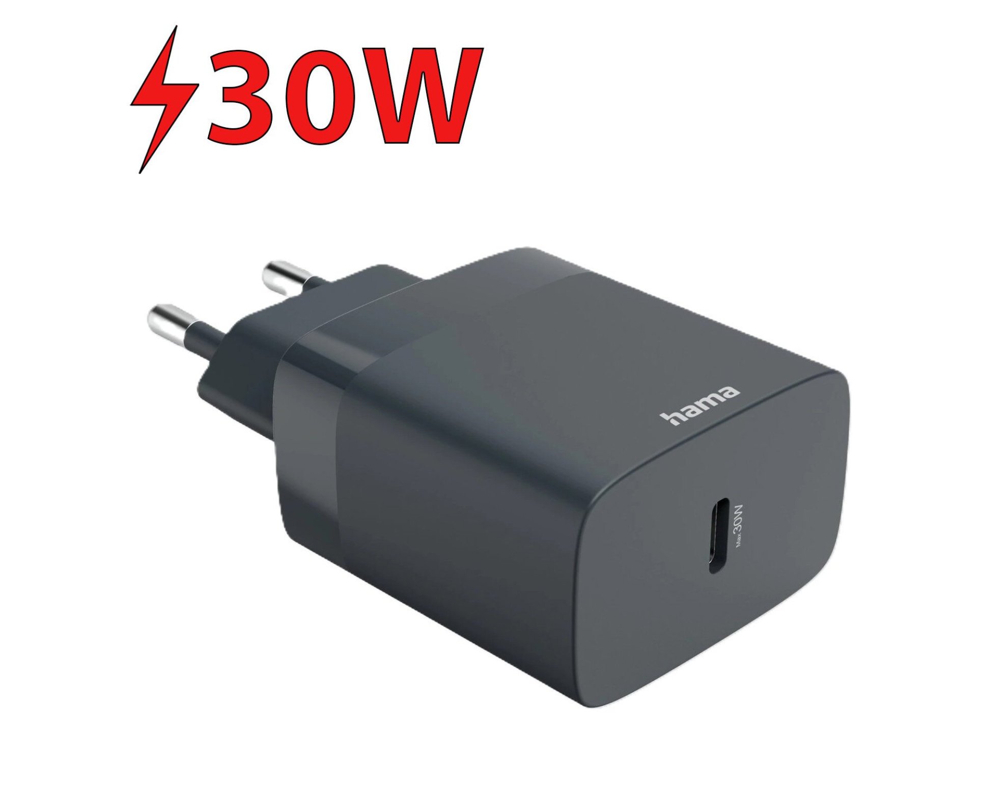 Ładowarka sieciowa HAMA Ecosential 30W Antracytowy