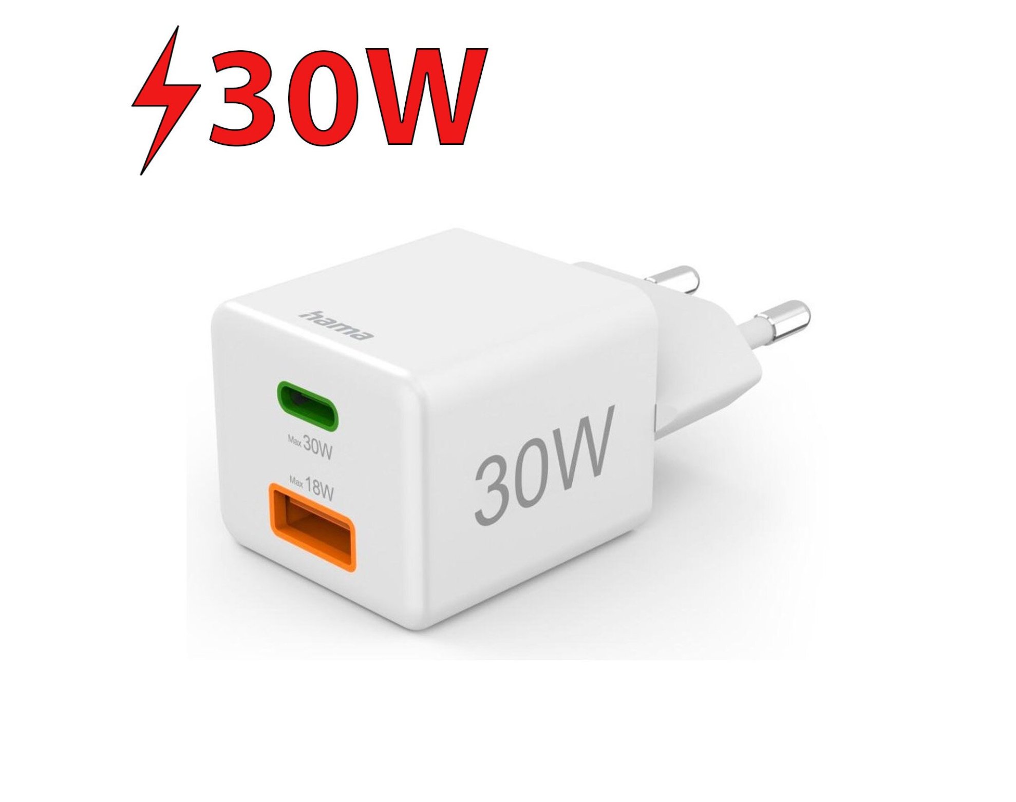 Ładowarka sieciowa HAMA Mini 30W PD/QC 201992