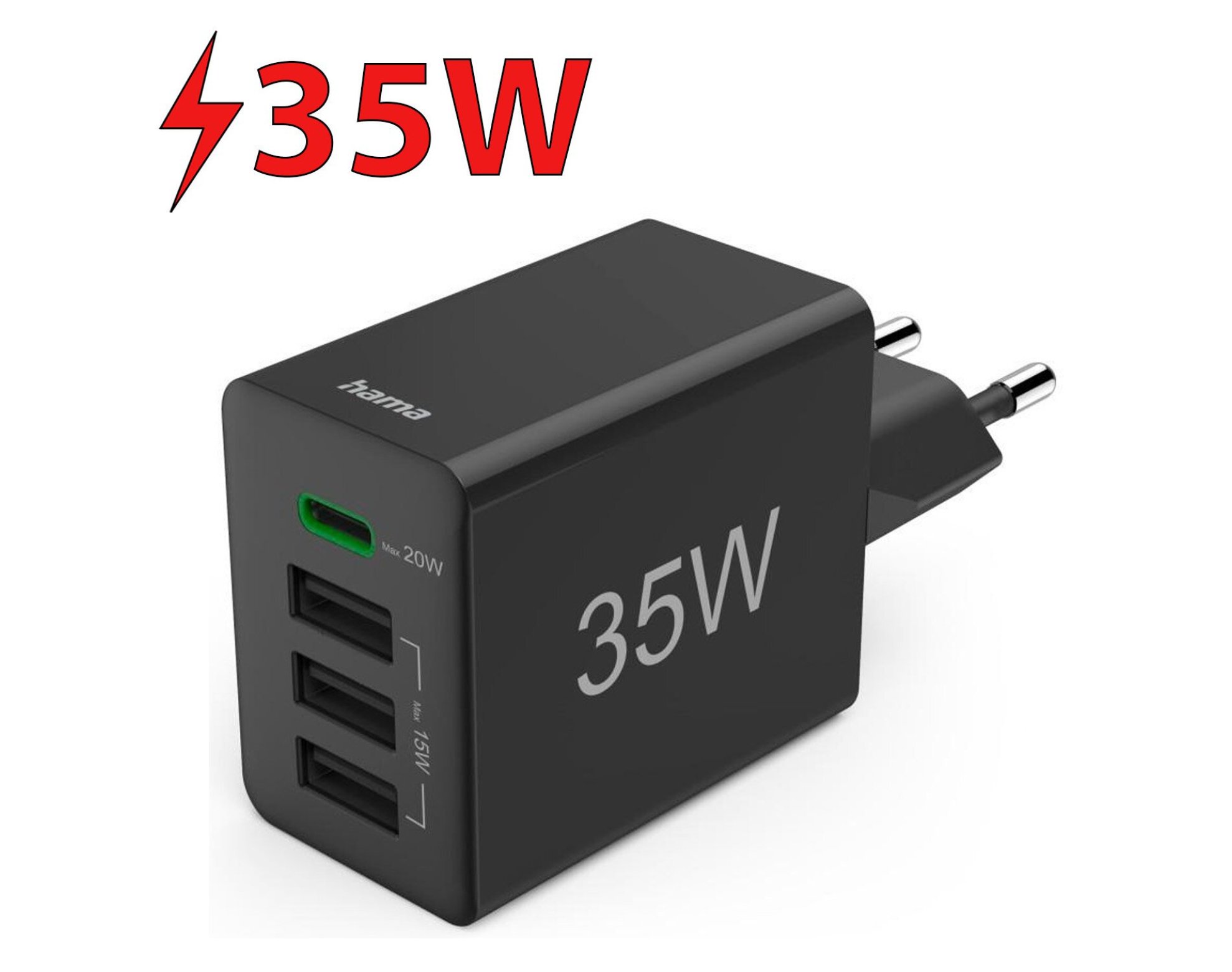 Ładowarka sieciowa HAMA Power Delivery 35W Czarny