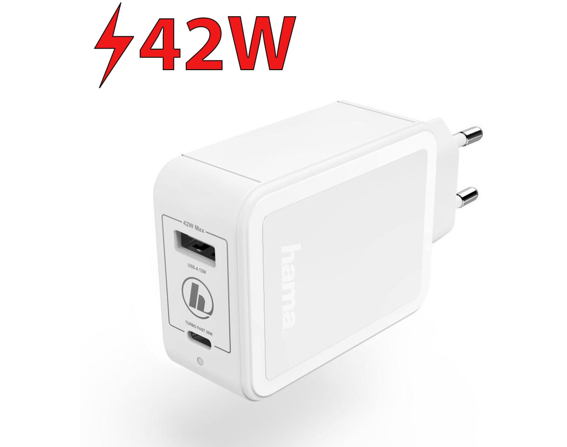 Ładowarka sieciowa HAMA Qualcomm Quick Charge/Power Delivery Biały