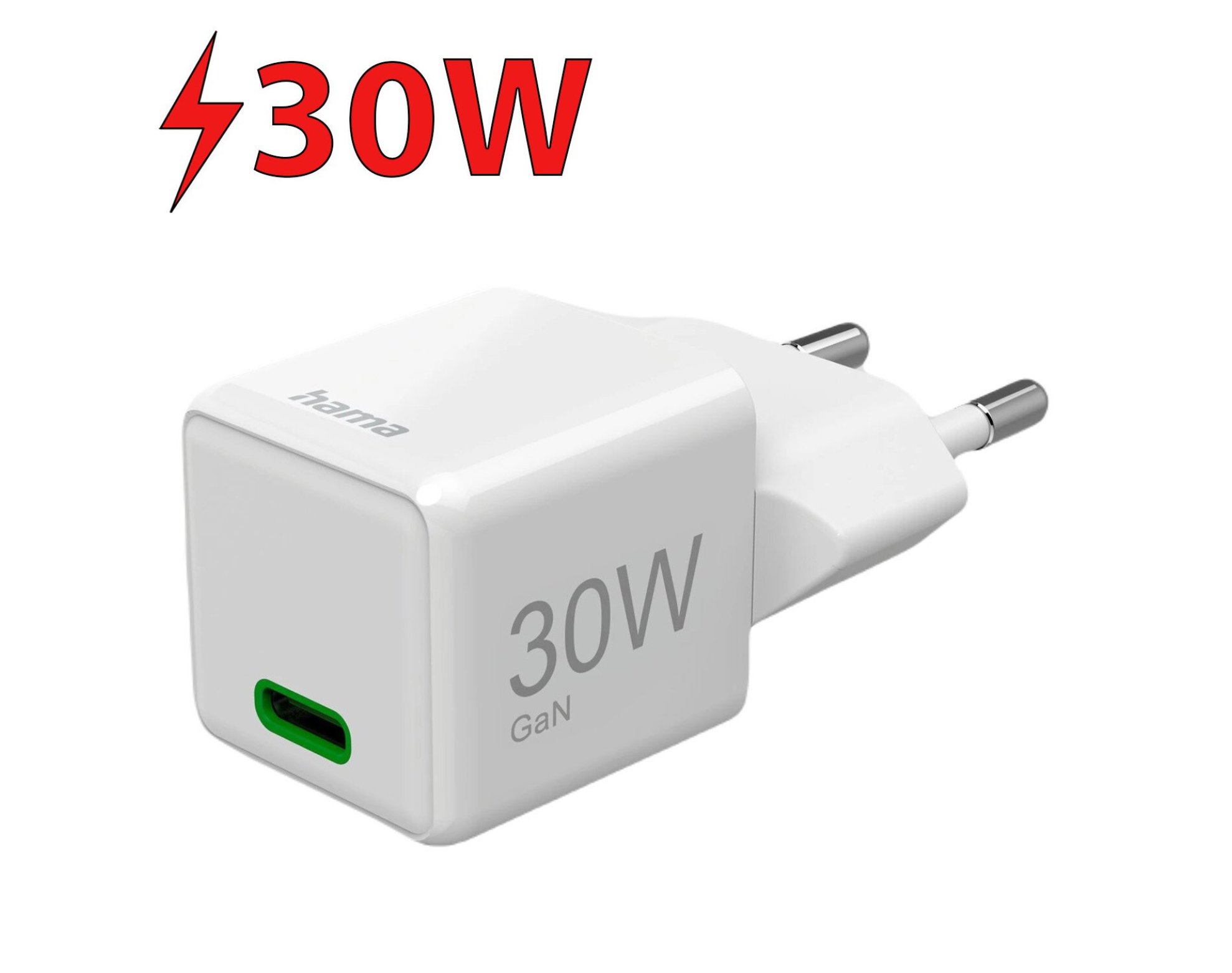 Ładowarka sieciowa HAMA SuperMini 30W PD QC Biały