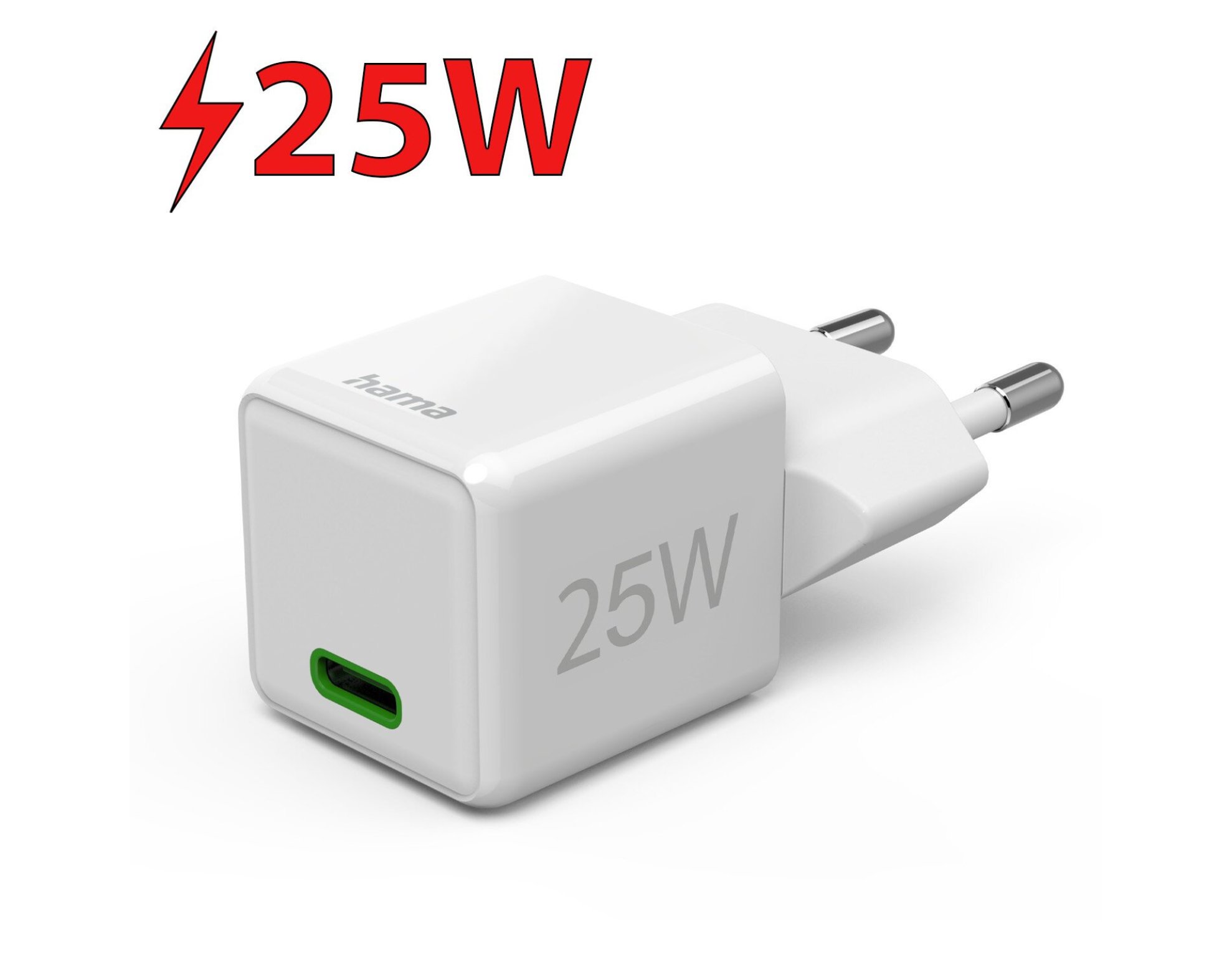 Ładowarka sieciowa HAMA Supermini PD/QC 25W Biały