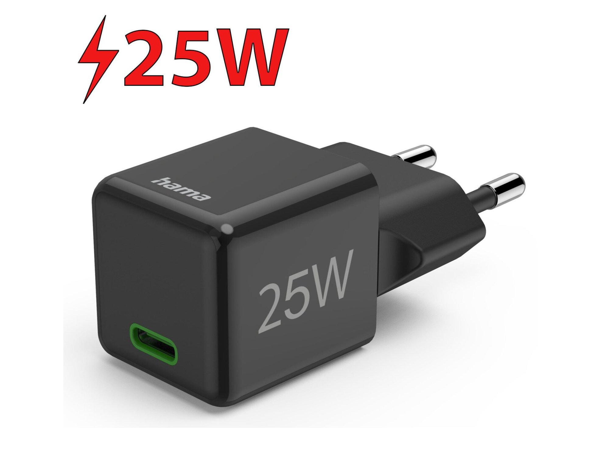 Ładowarka sieciowa HAMA SuperMini PD/QC 25W Czarny