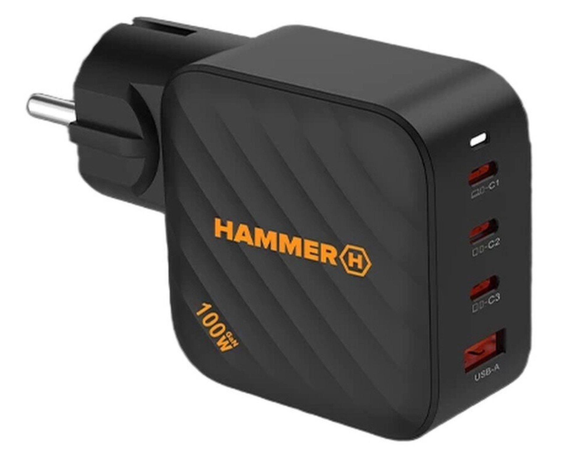Ładowarka sieciowa HAMMER RapidCharge 100W Czarny