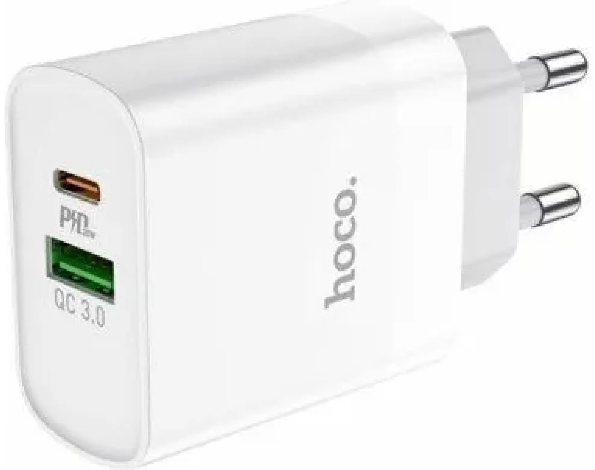 Ładowarka sieciowa HOCO C80A PD 20W QC3.0 + Kabel USB-C Biały