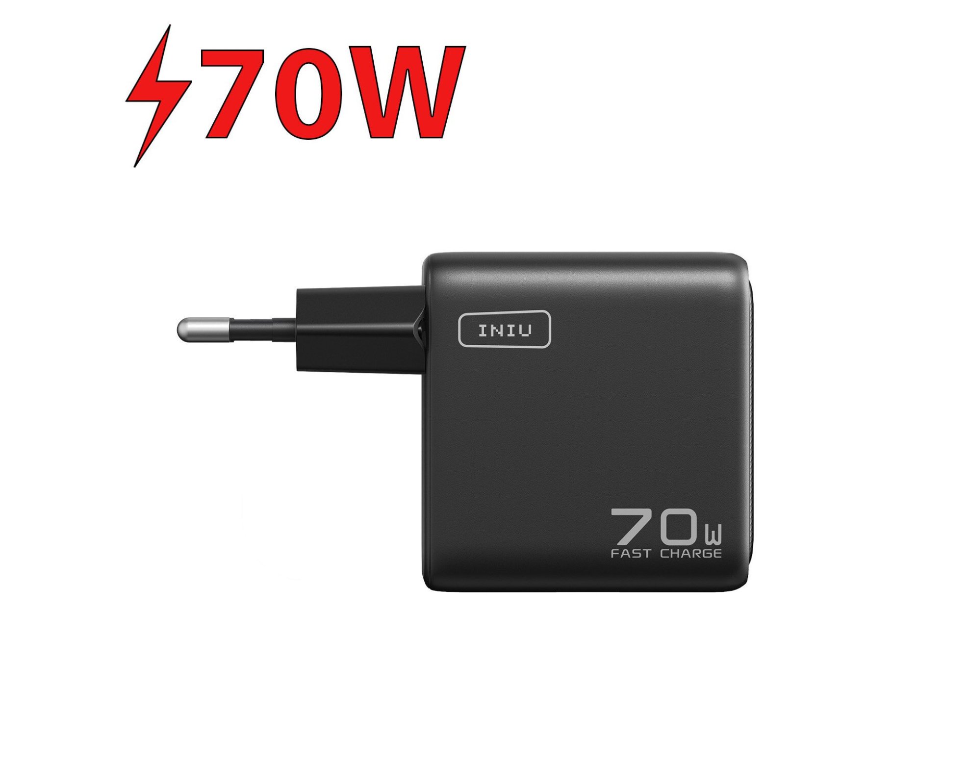 Ładowarka sieciowa INIU Leopard Charger 70W Czarny