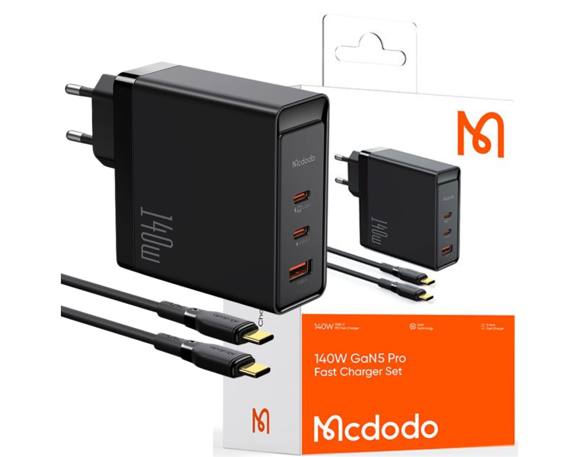Ładowarka sieciowa MCDODO CH-2913 GaN 140W Czarny