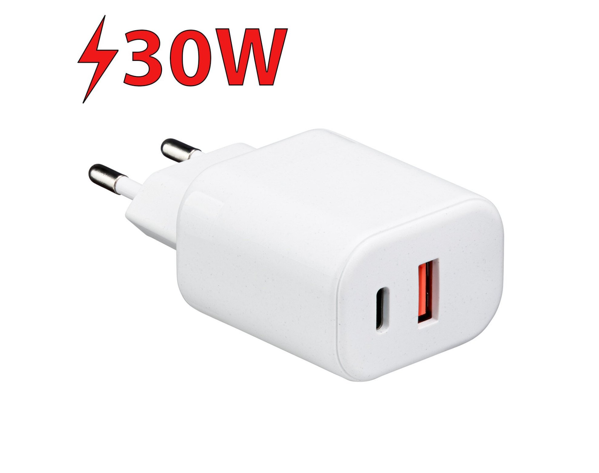 Ładowarka sieciowa QUALO QLS-AC-30-00 Recycling 30W Biały