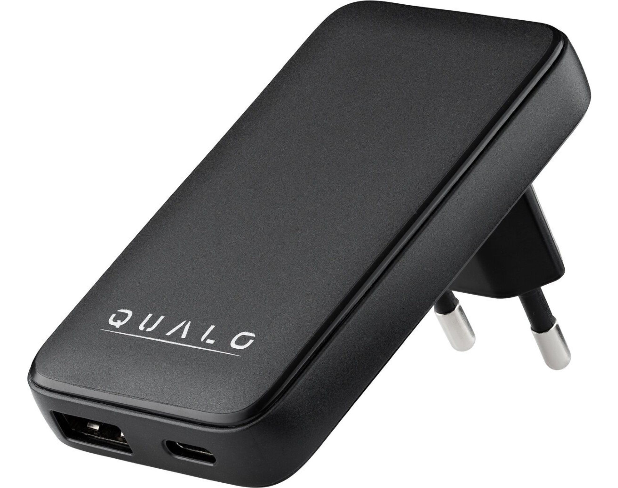 Ładowarka sieciowa QUALO Ultimate QLS-GN-US-AC-45-01 GaN Ultra Slim PD Czarny