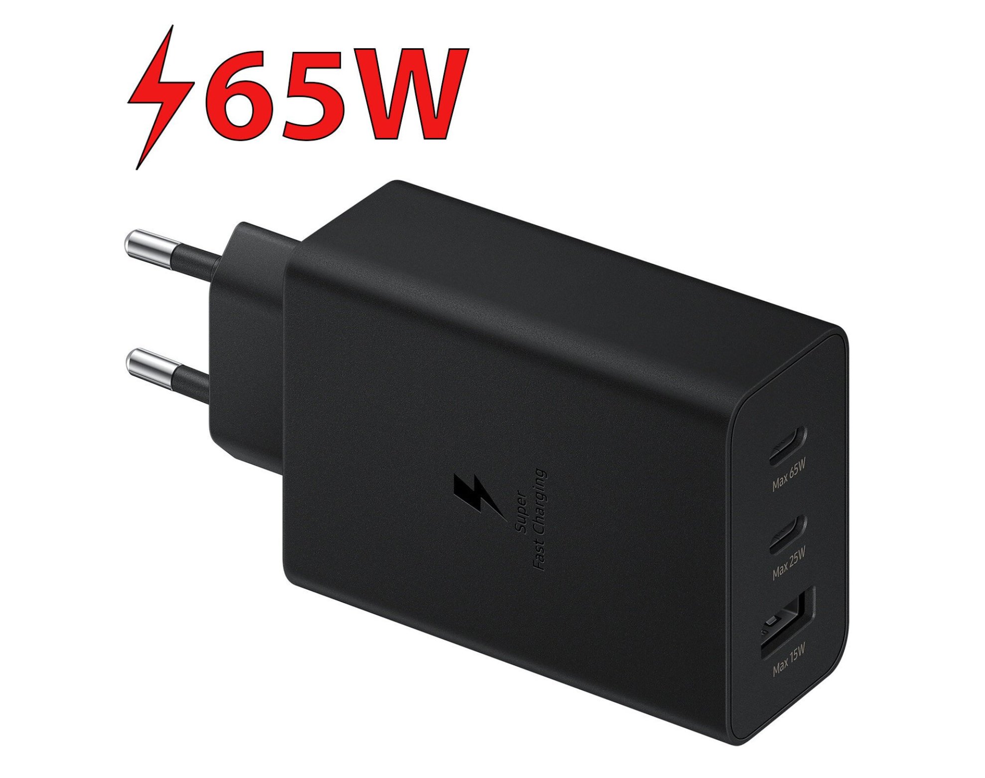 Ładowarka sieciowa SAMSUNG 65W EP-T6530NBEGEU Czarny