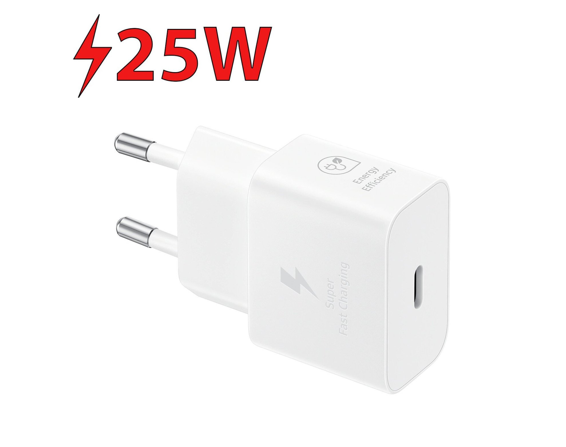 Ładowarka sieciowa SAMSUNG EP-T2510 25W + Kabel USB Typ-C - USB Typ-C Biały