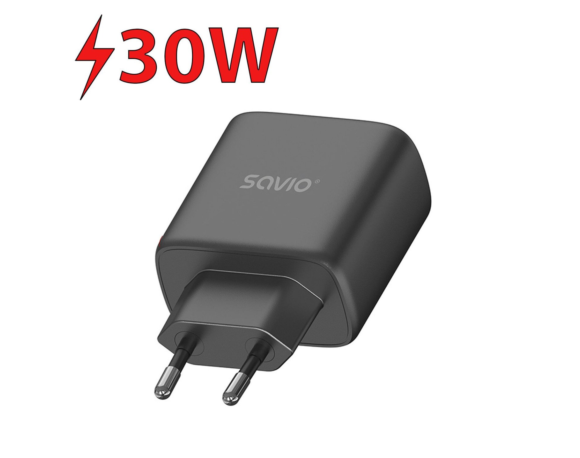 Ładowarka sieciowa SAVIO LA-06/B 30W Czarny