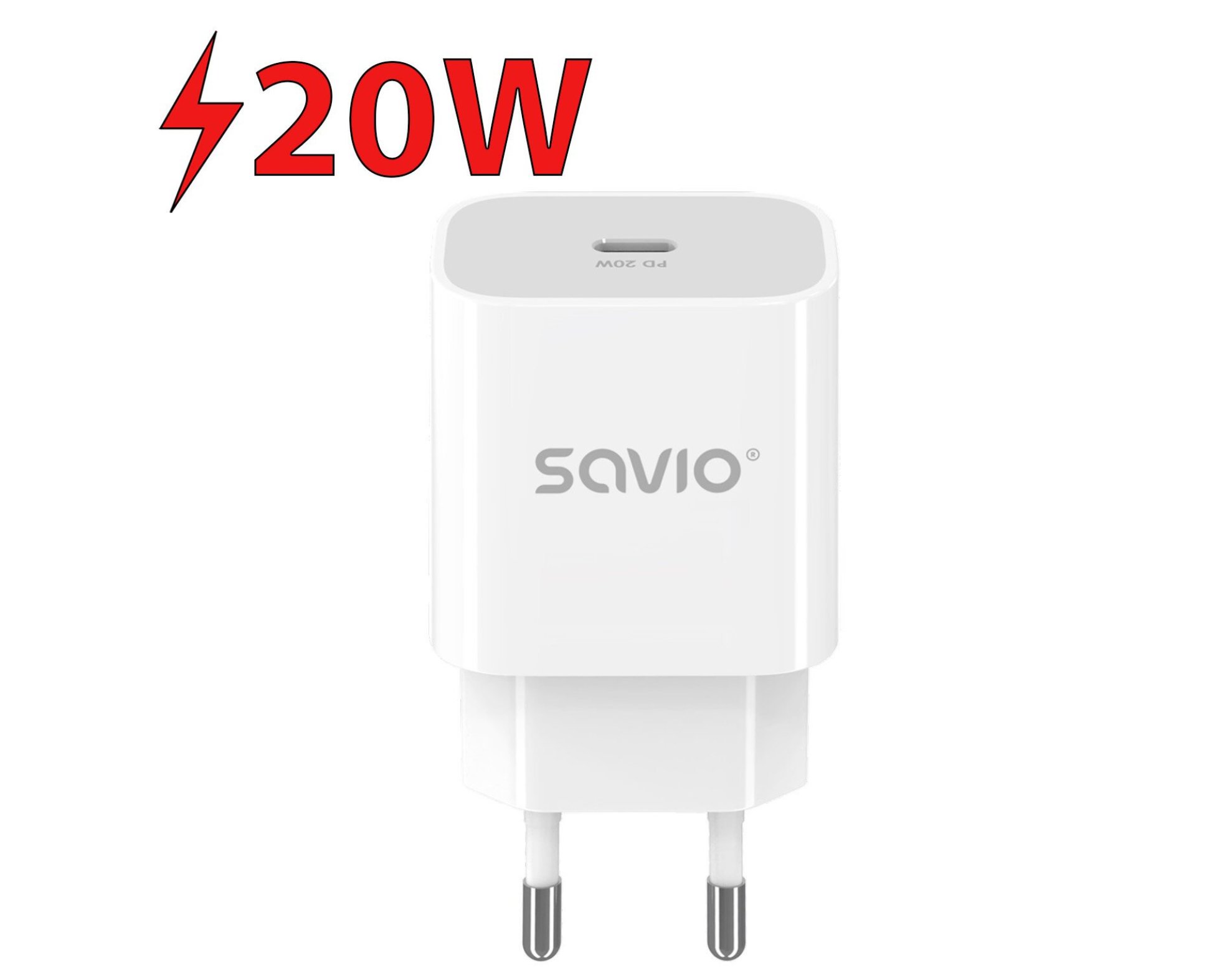 Ładowarka sieciowa SAVIO LA-09 20W Biały