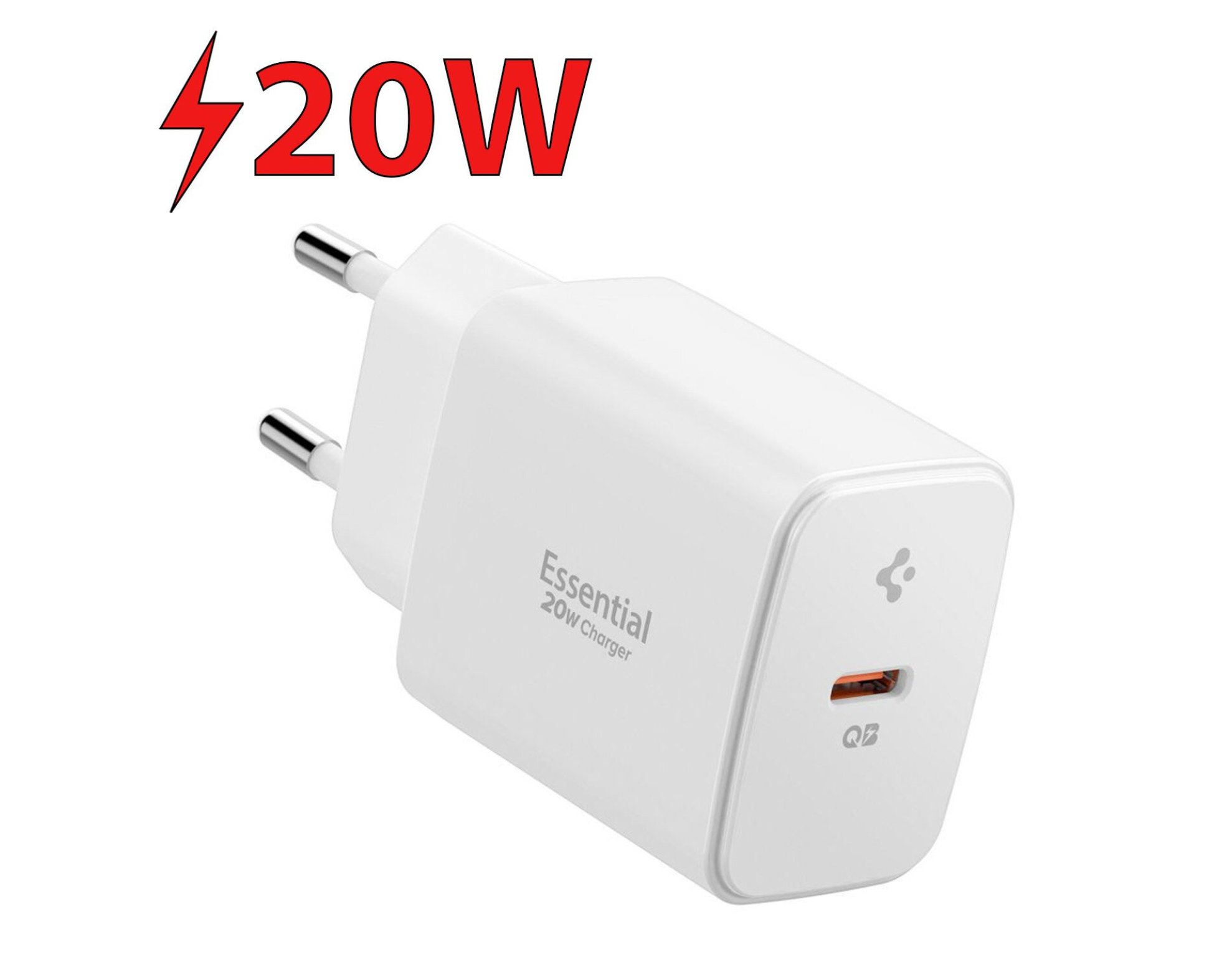 Ładowarka sieciowa SPIGEN Essential EE201EU 20W Biały