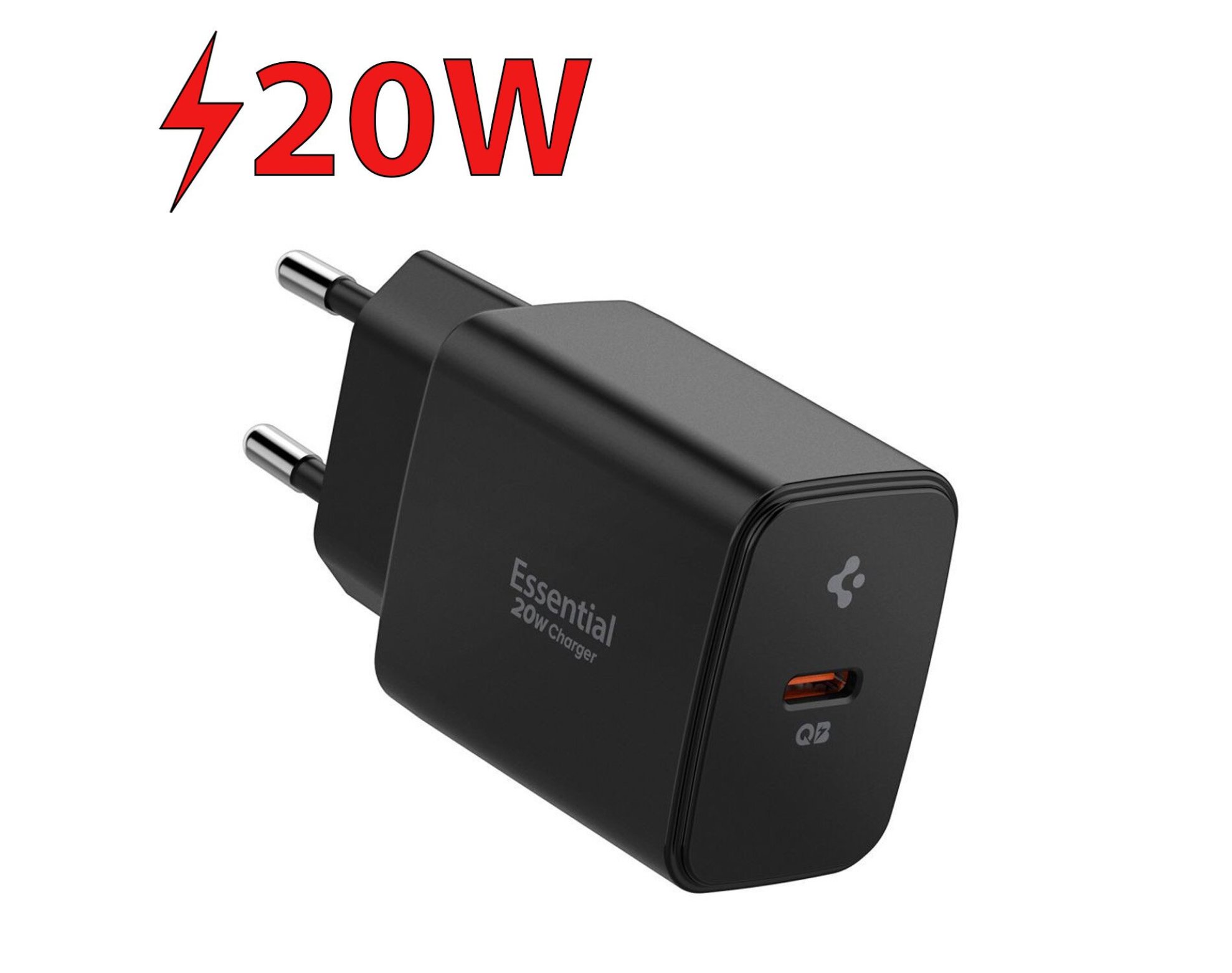 Ładowarka sieciowa SPIGEN Essential EE201EU 20W Czarny