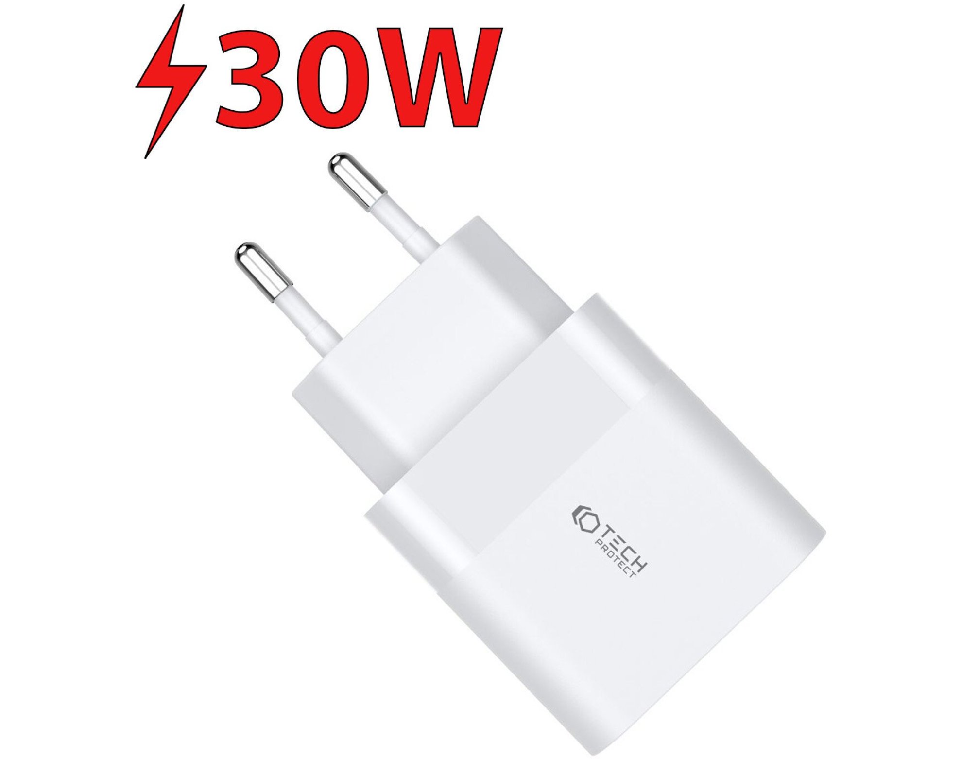 Ładowarka sieciowa TECH-PROTECT C30W PD 30W/QC 3.0 Biały