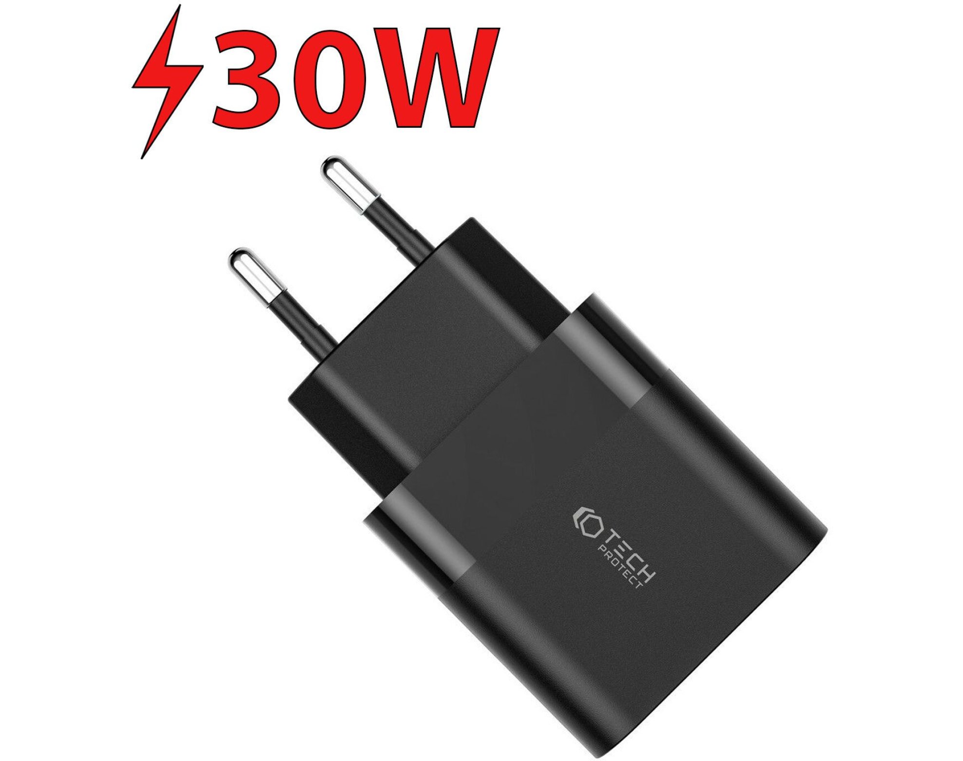 Ładowarka sieciowa TECH-PROTECT C30W PD 30W/QC 3.0 Czarny