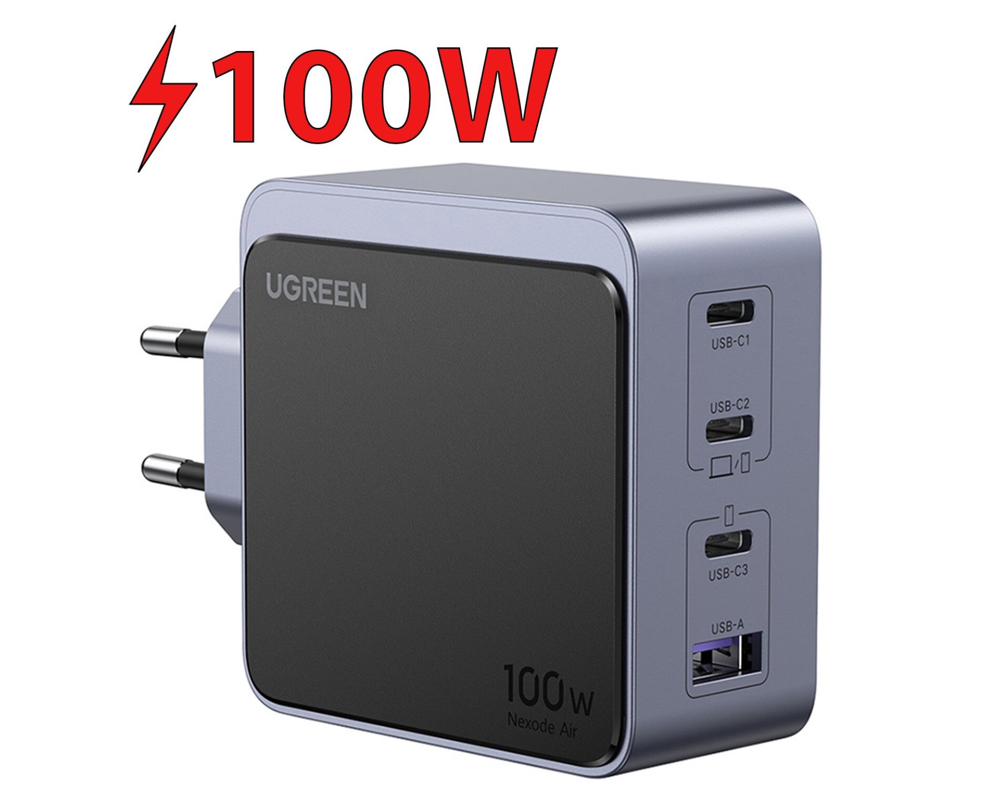 Ładowarka sieciowa UGREEN Nexode Air 100W Szary