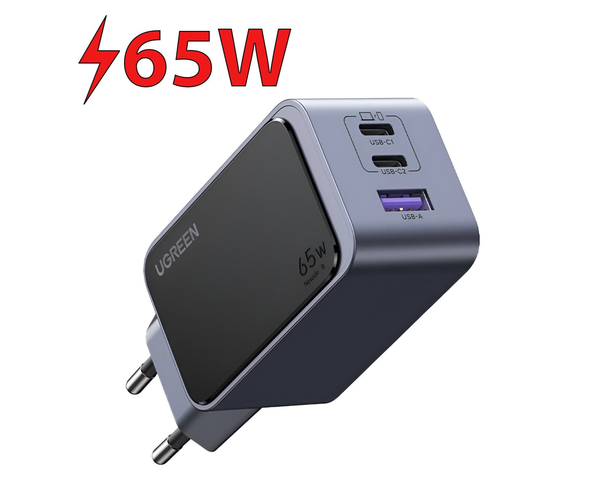 Ładowarka sieciowa UGREEN Nexode Air 65W Szary