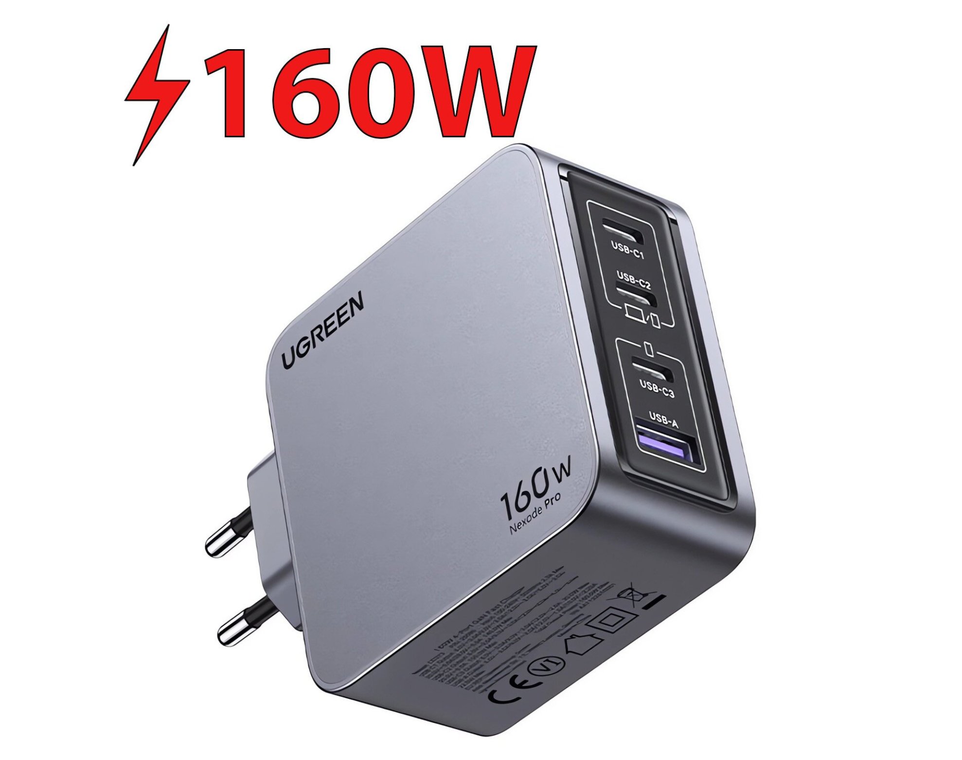 Ładowarka sieciowa UGREEN Nexode Pro 160W Szary