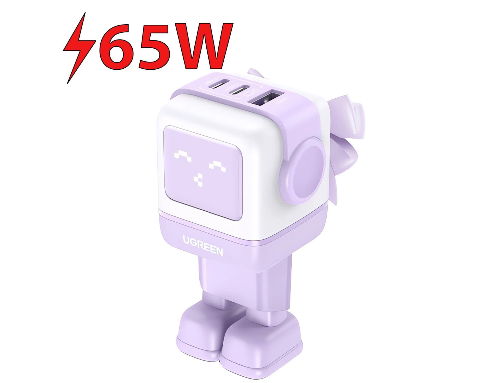 Ładowarka sieciowa UGREEN Nexode RG 65W Fioletowy