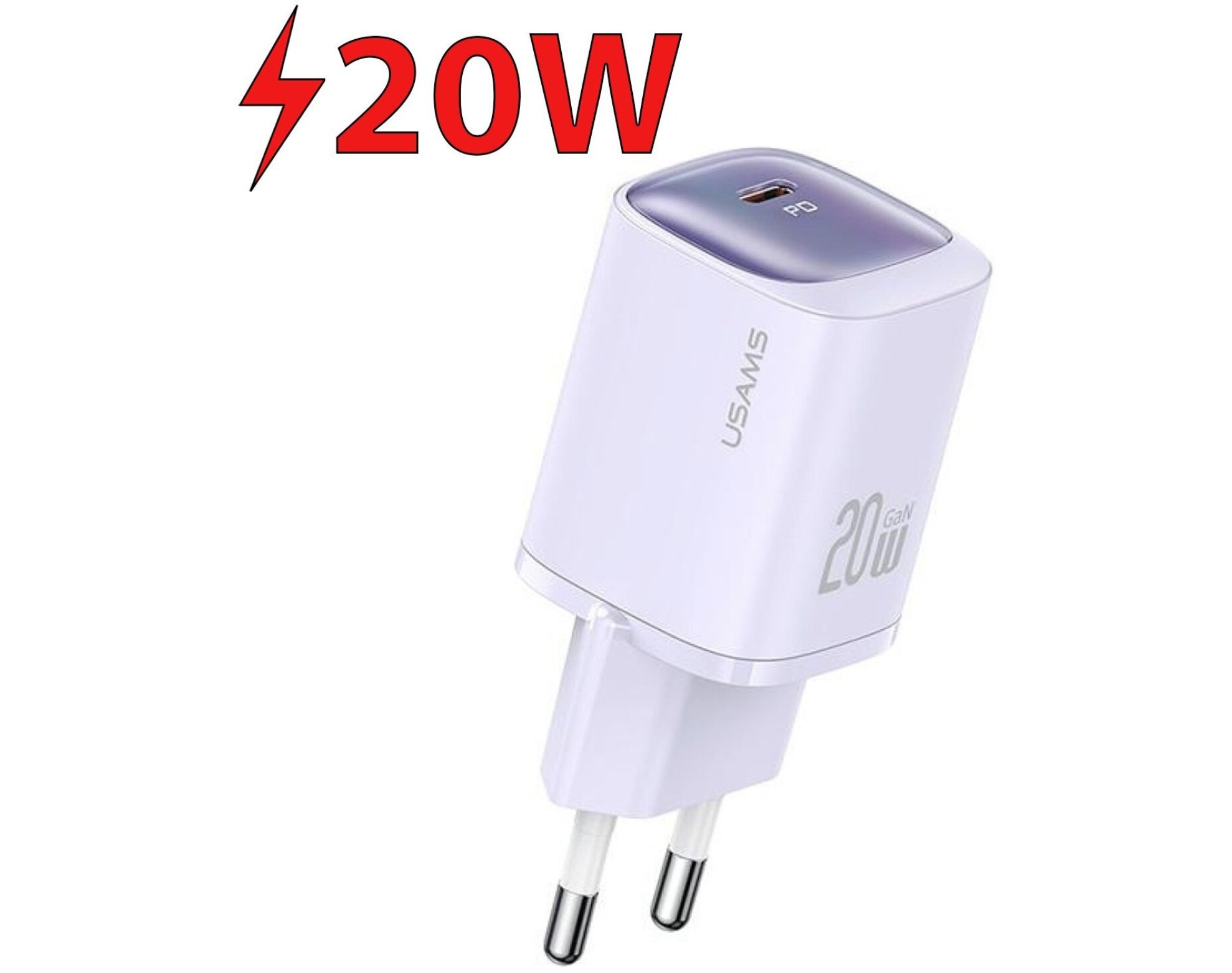 Ładowarka sieciowa USAMS CC248 20W Fioletowy