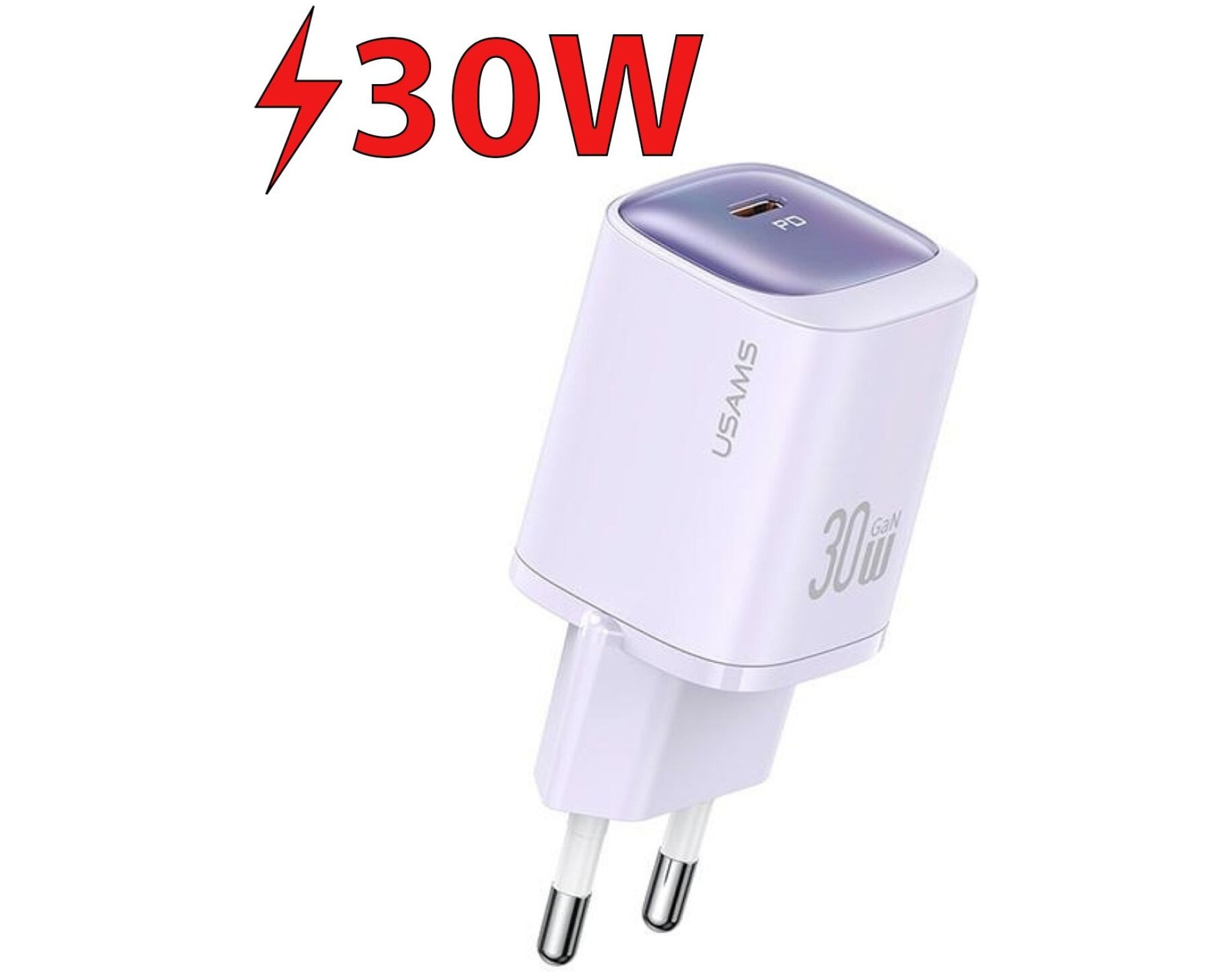 Ładowarka sieciowa USAMS CC251 30W Fioletowy