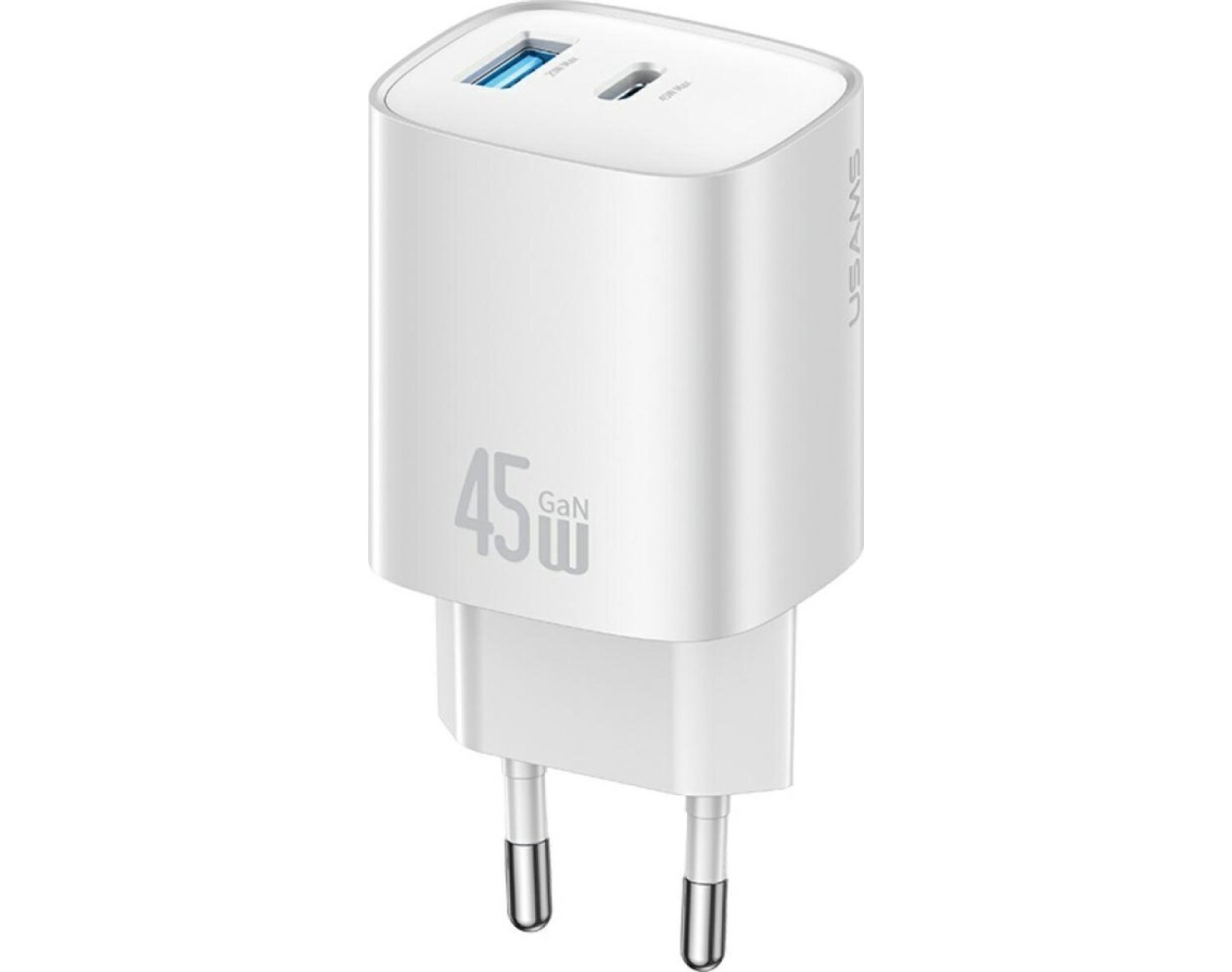 Ładowarka sieciowa USAMS CC290 T66 45W GaN Srebrny