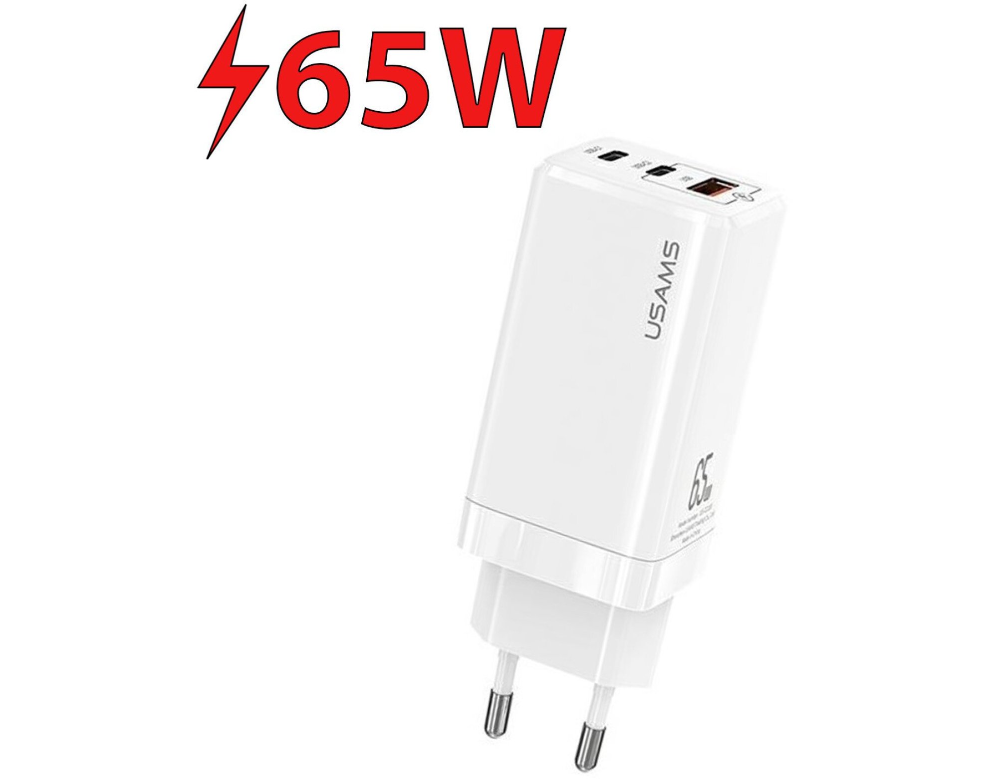 Ładowarka sieciowa USAMS T33 CC110TC02 65W Biały