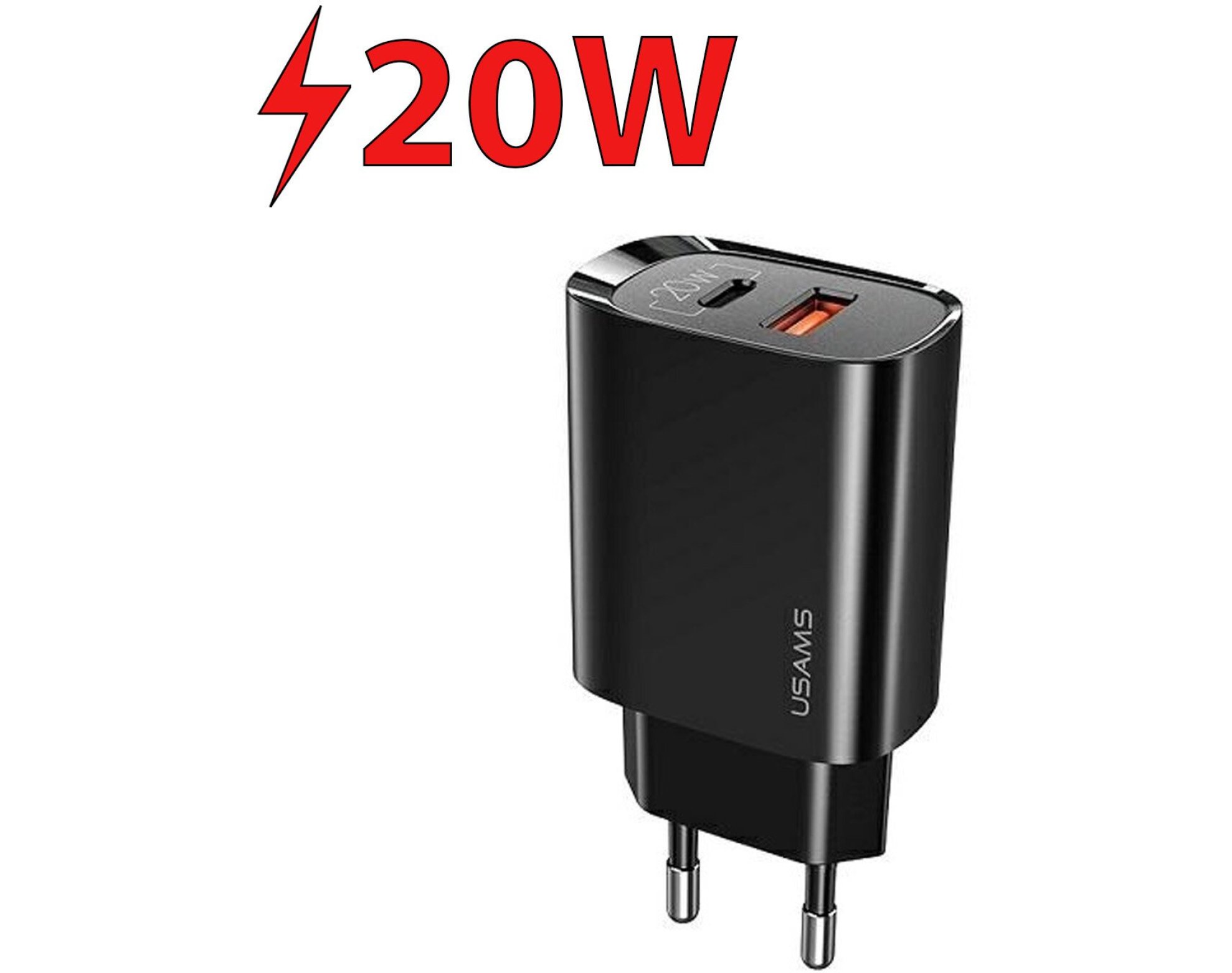 Ładowarka sieciowa USAMS T35 CC121TC02 20W Czarny