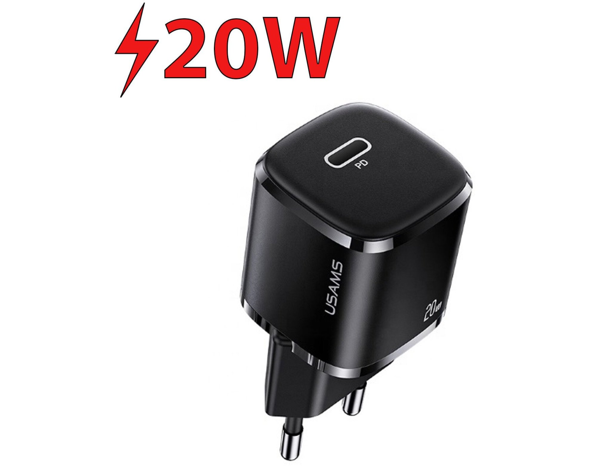 Ładowarka sieciowa USAMS T36 CC124TC01 20W Czarny