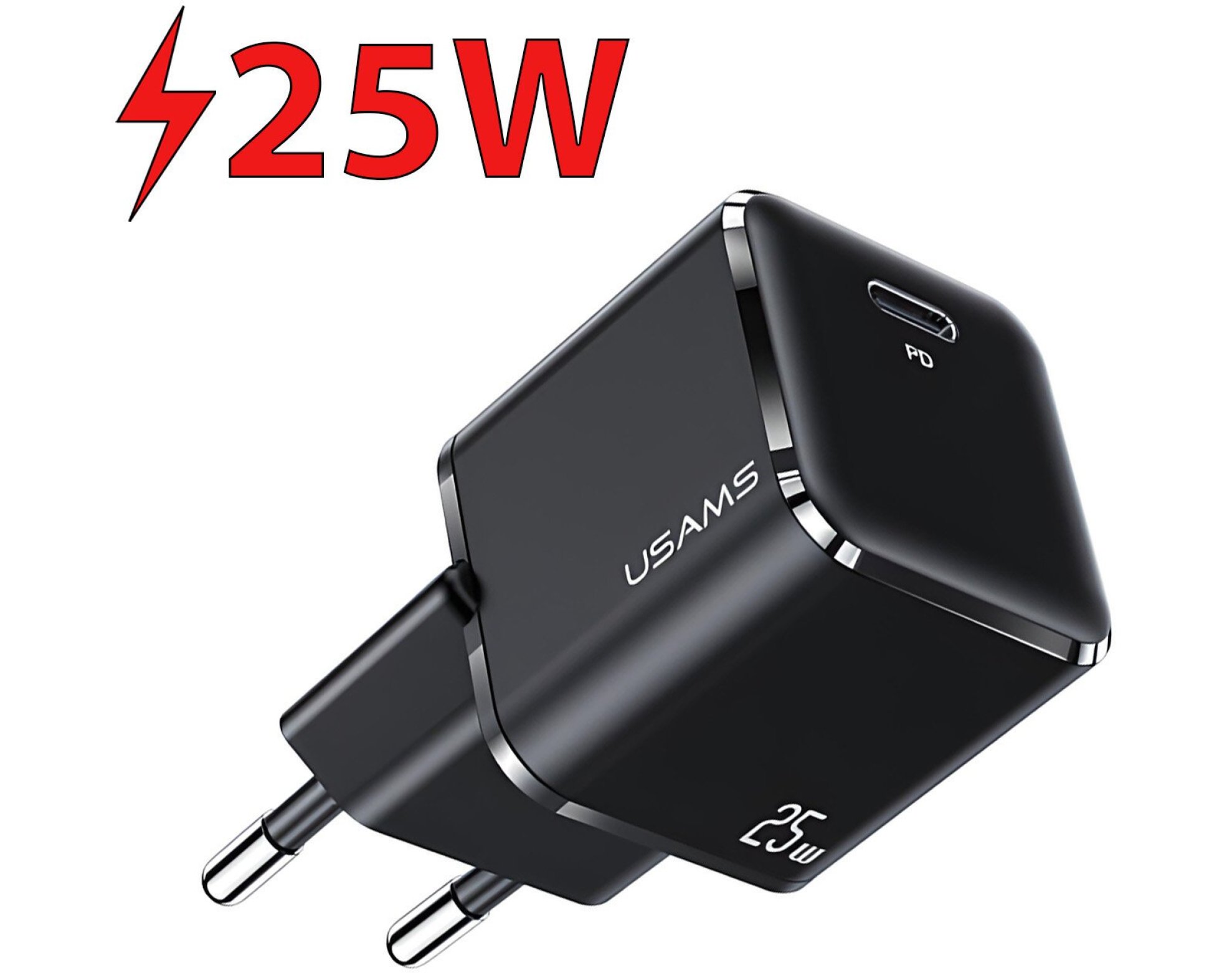 Ładowarka sieciowa USAMS T42 CC140TC01 25W Czarny