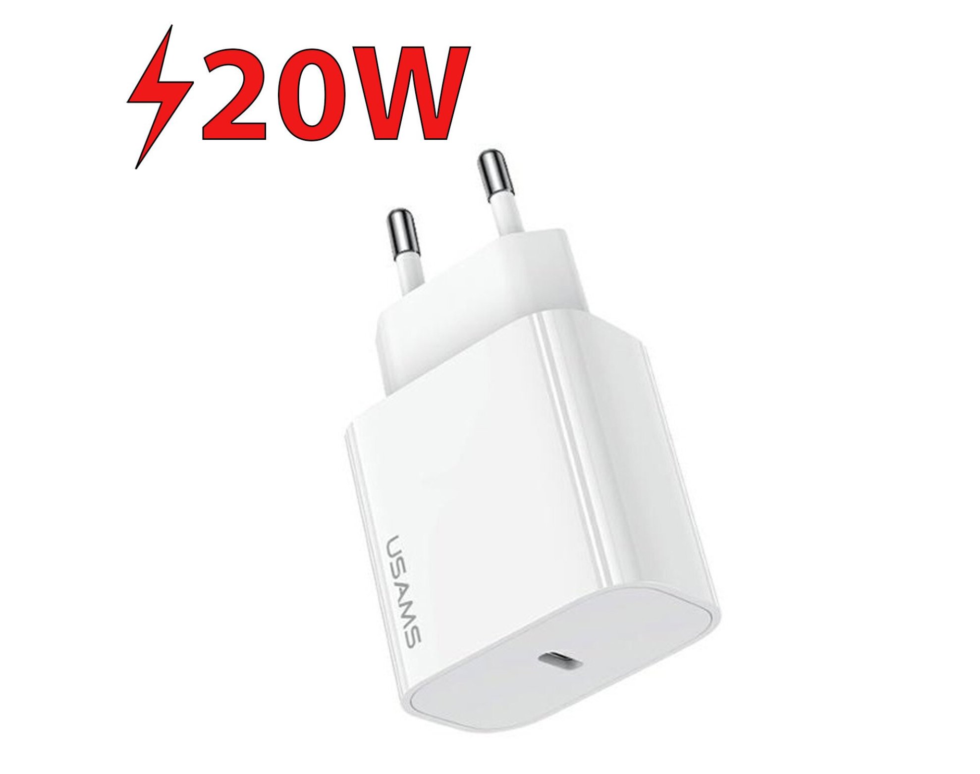 Ładowarka sieciowa USAMS T65 CC226TC01 20W Biały