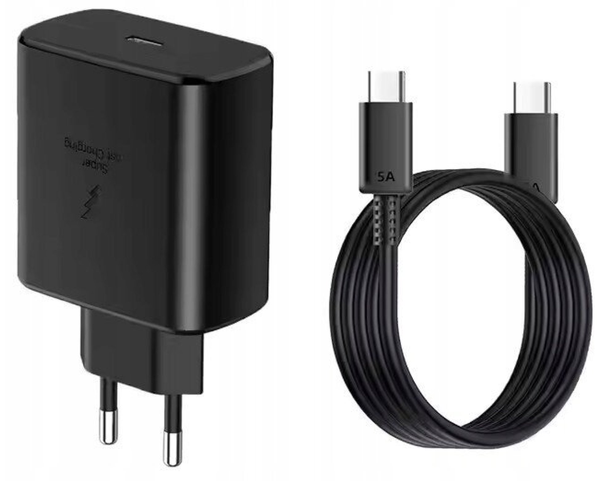 Ładowarka sieciowa USB-C kabel 1m typ C 45W kostka szybkie ładowanie 4903