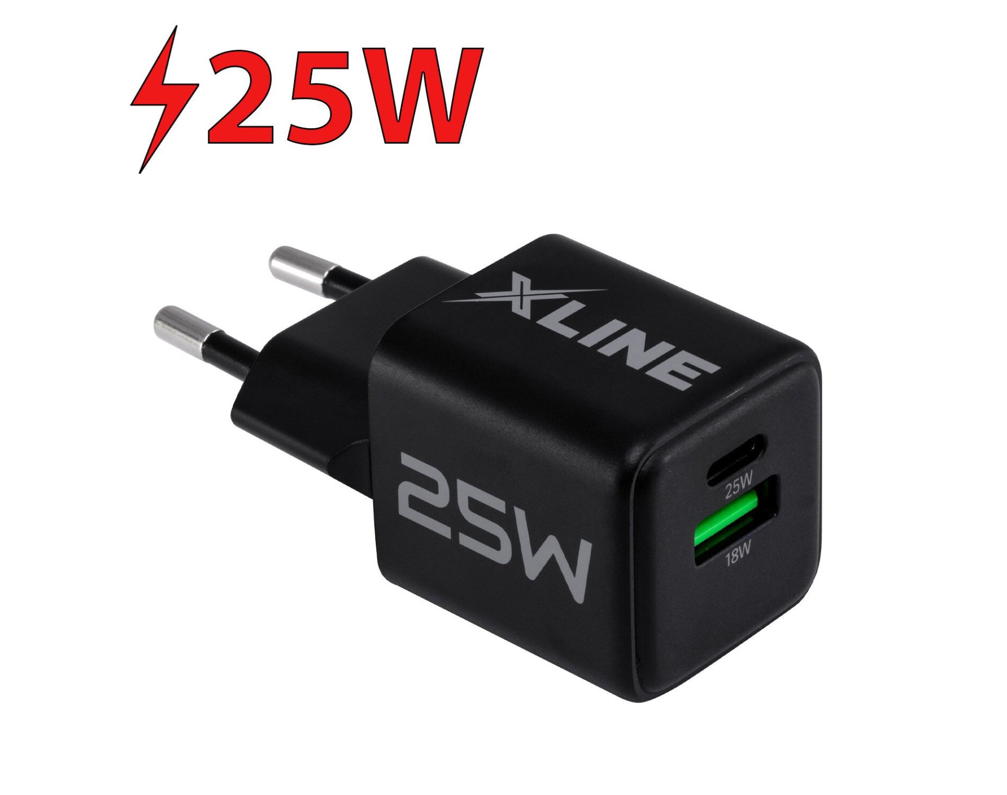 Ładowarka sieciowa XLINE WCG252K 25W Czarny