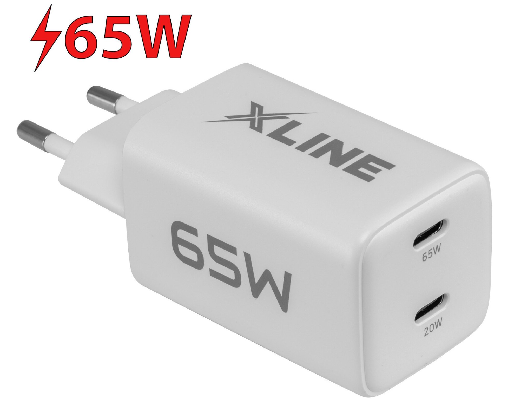 Ładowarka sieciowa XLINE WCG652CW 65W GAN Biały