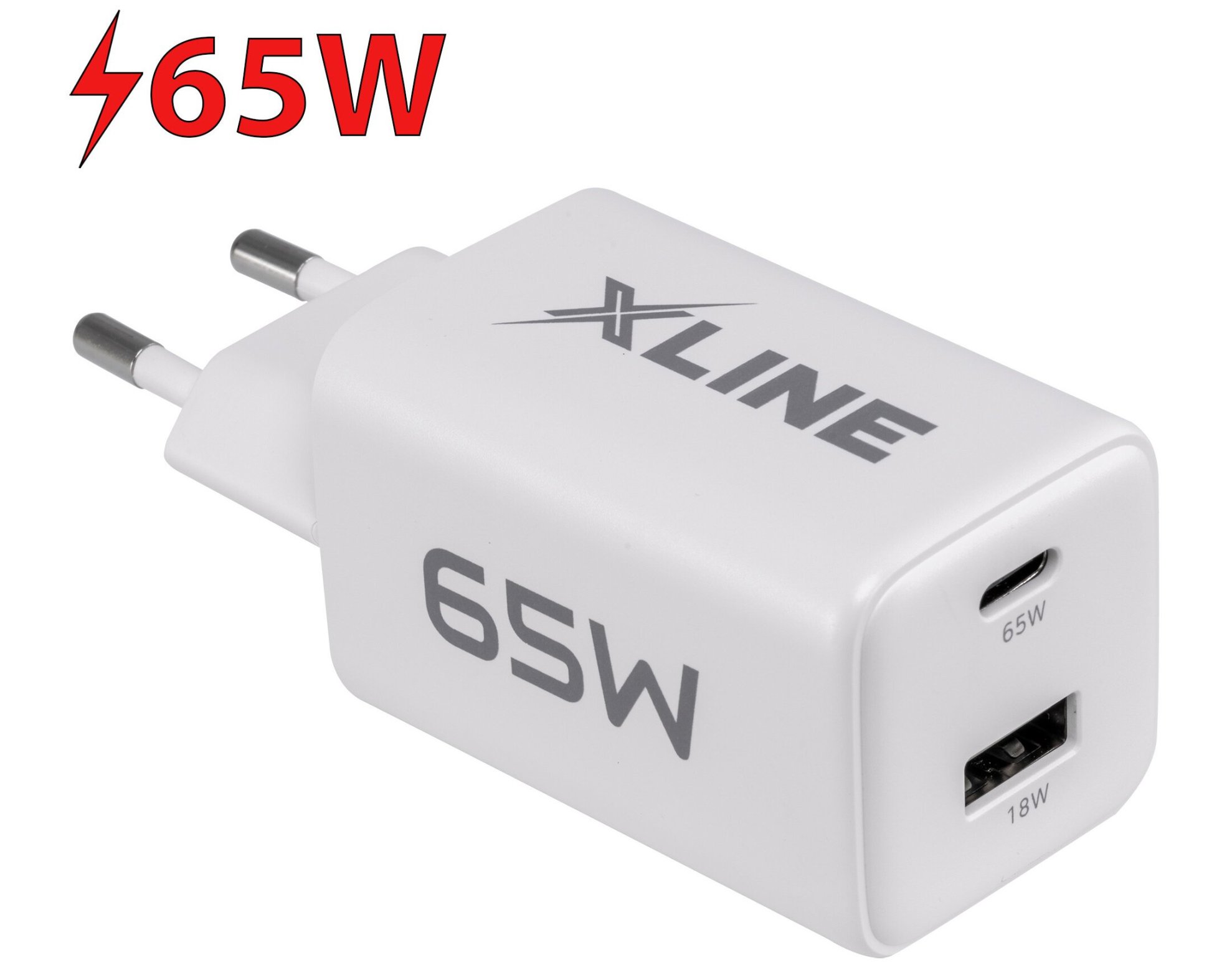 Ładowarka sieciowa XLINE WCG652W 65W GAN Biały