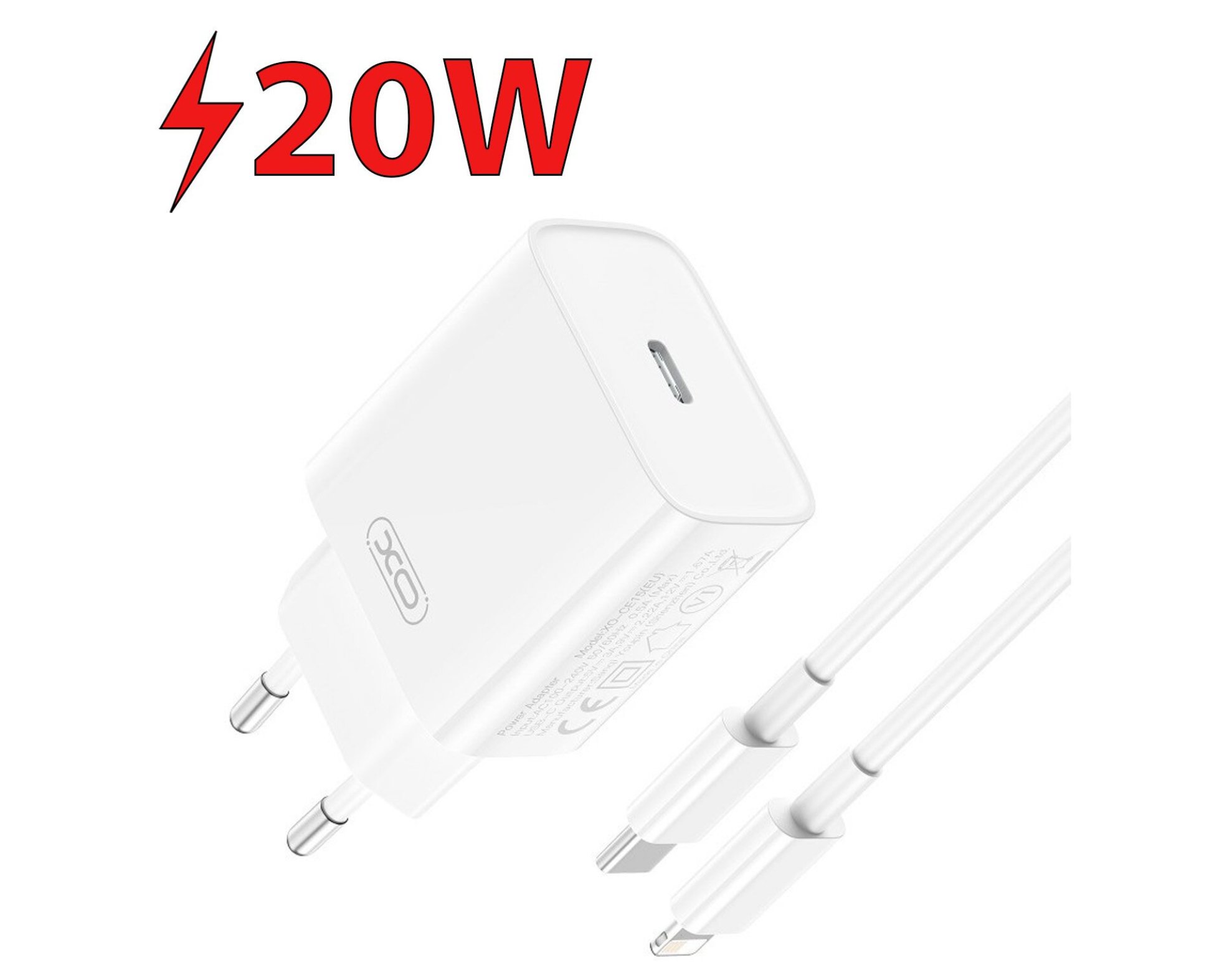 Ładowarka sieciowa XO CE15 PD 20W Biały
