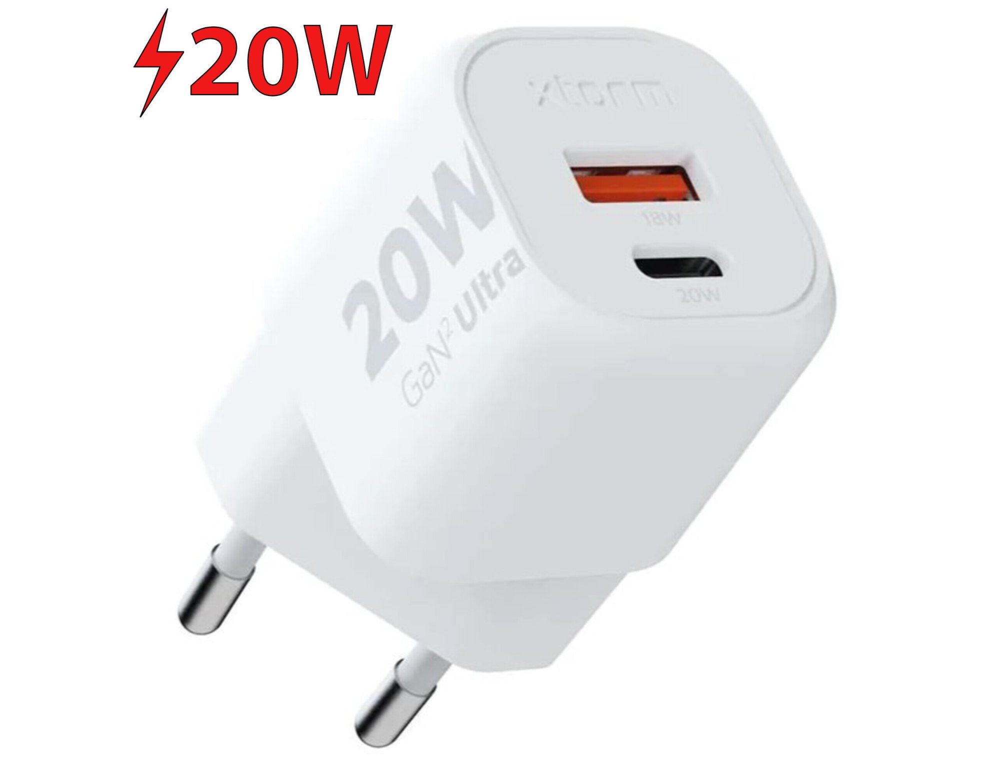 Ładowarka sieciowa XTORM GaN2 Ultra 20W Biały